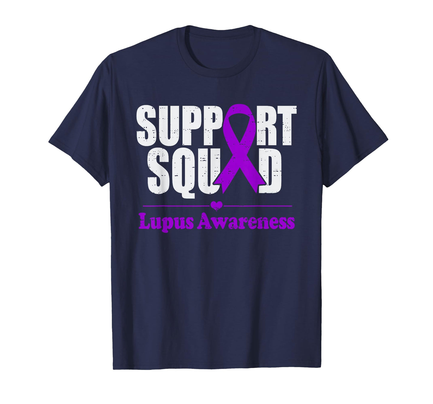 Support Squad Lupus Awareness Purple Autoimmune Disease T-Shirt