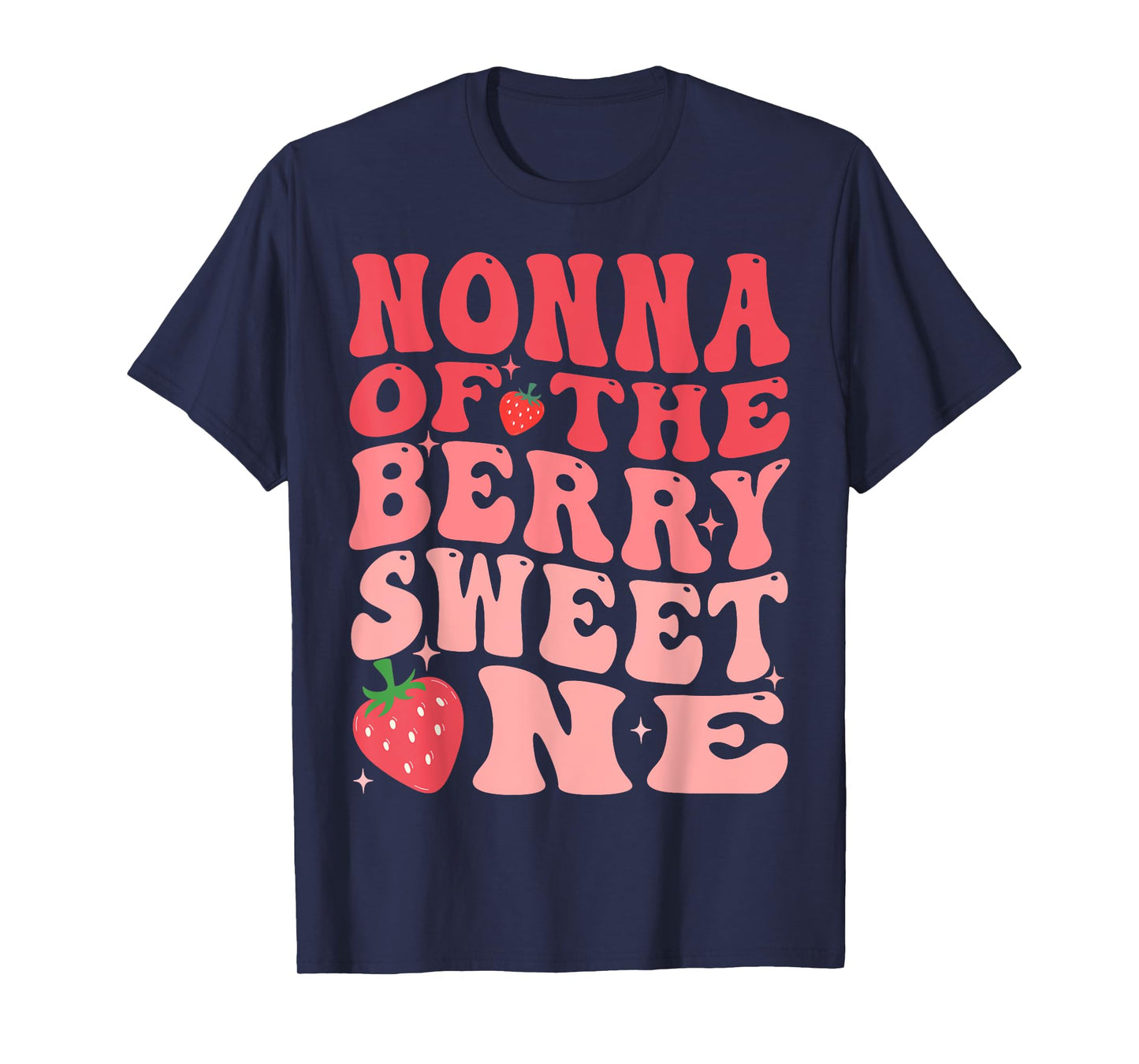 Nonna Of The Berry Sweet One 1st Birthday Strawberry T-Shirt