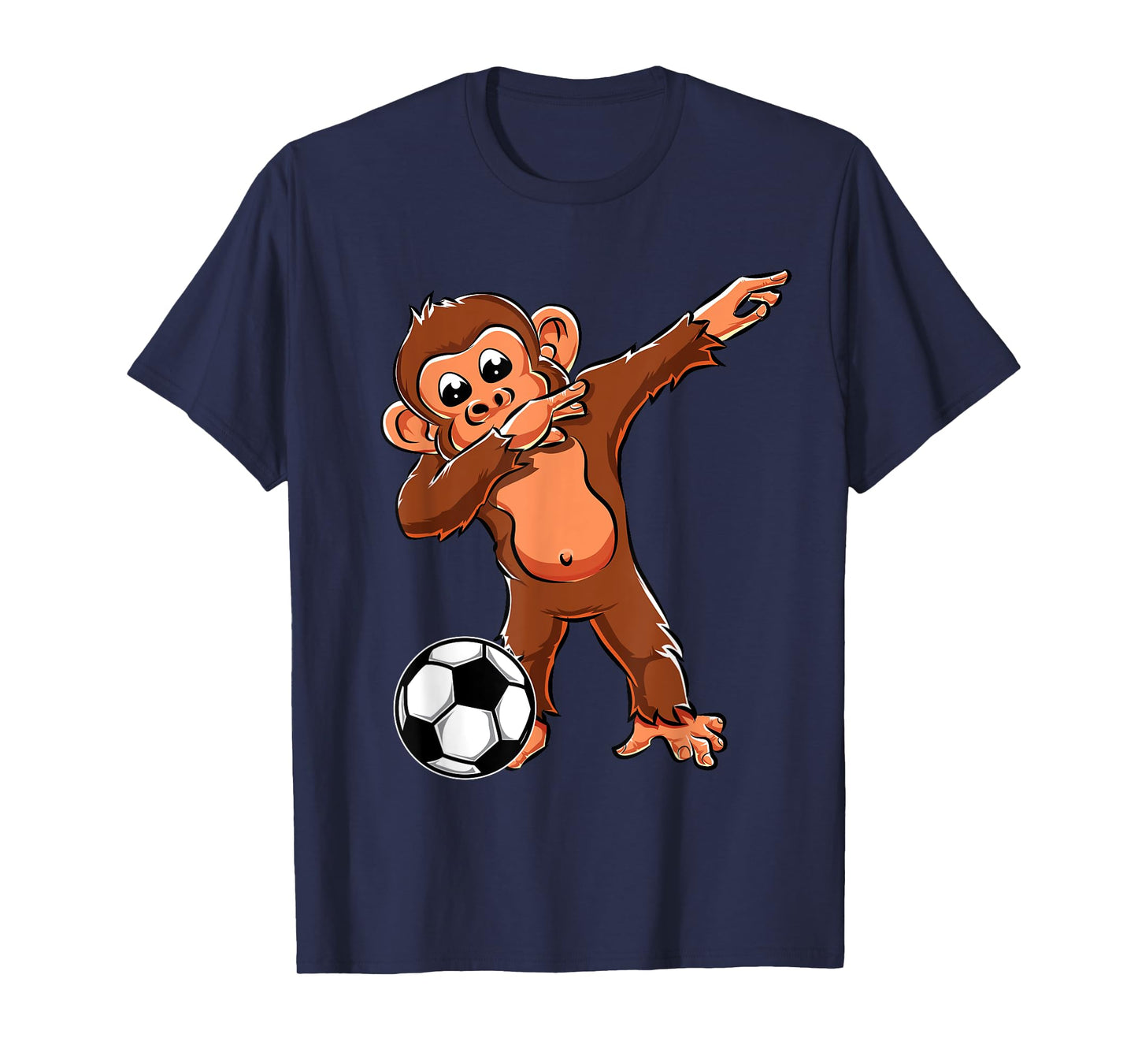 Cute Dabbing Monkey Lovers Dab Boys Girls Soccer Player Gift T-Shirt