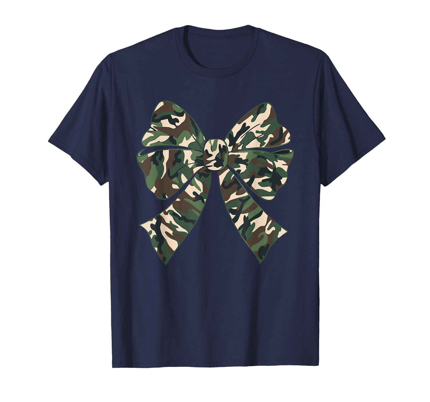 Camouflage Old Camo Bow Camo Coquette Bow Hunting Women Girl T-Shirt
