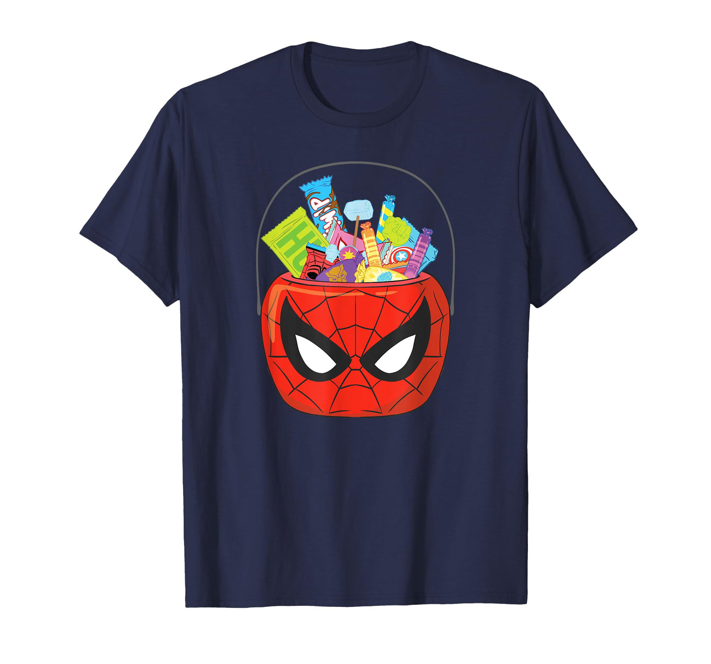 Marvel Spider-Man Halloween Trick or Treat Candy Bucket T-Shirt