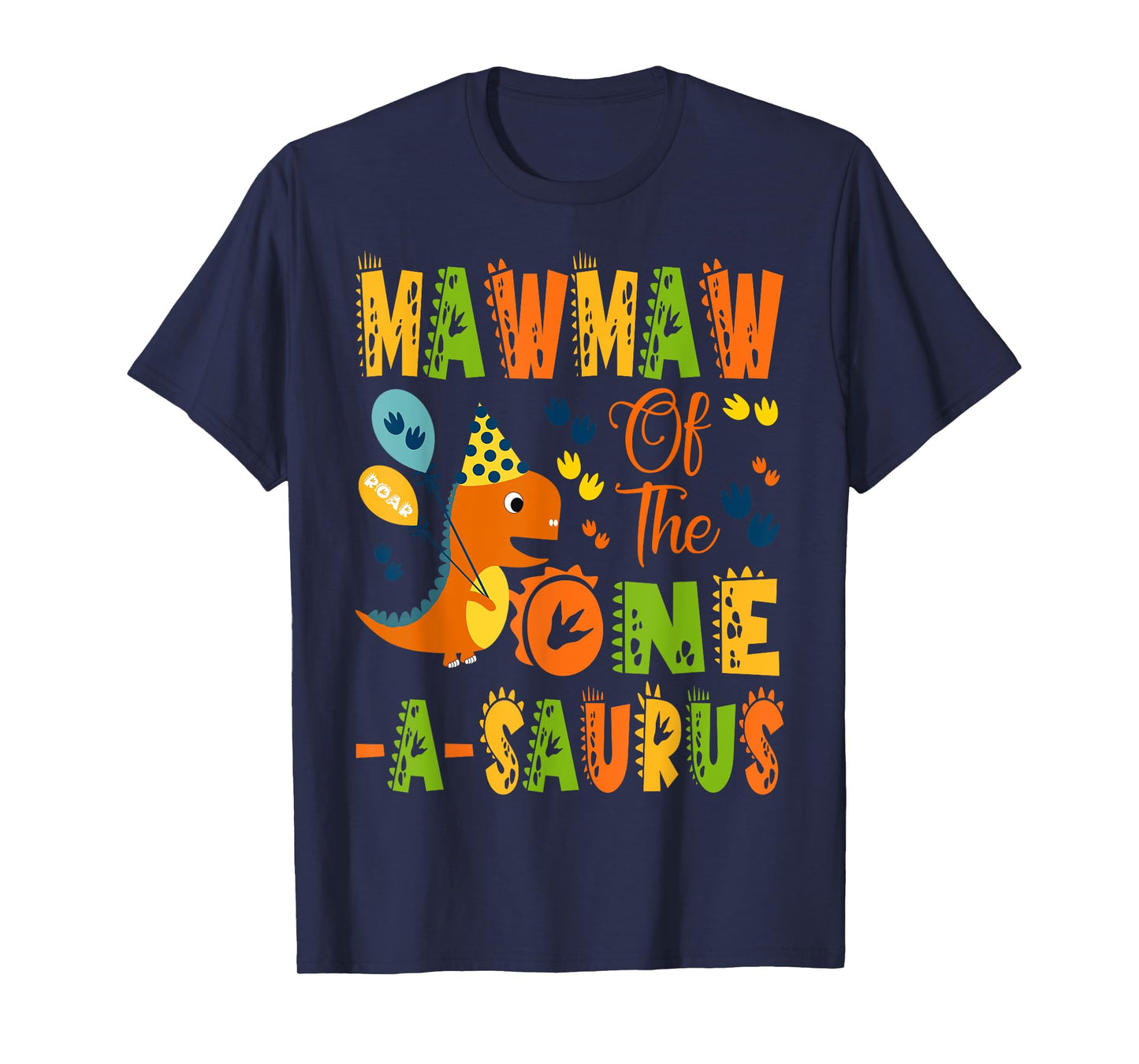 Mawmaw of The One-A-Saurus 1St Birthday Dinosaur Party T-Shirt