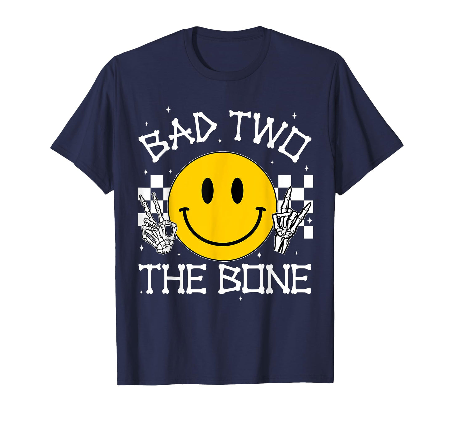 Bad Two The Bone 2nd Birthday 2 Years Old Boy Matching T-Shirt