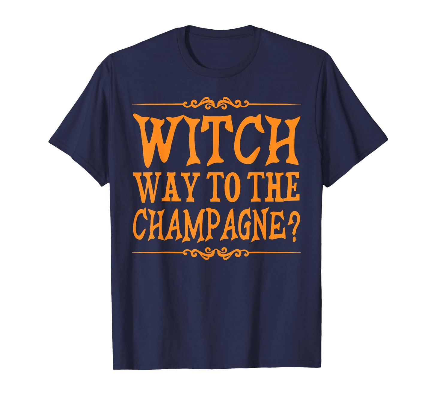 Witch Way To The Champagne Pumpkin Spice Drink Halloween T-Shirt