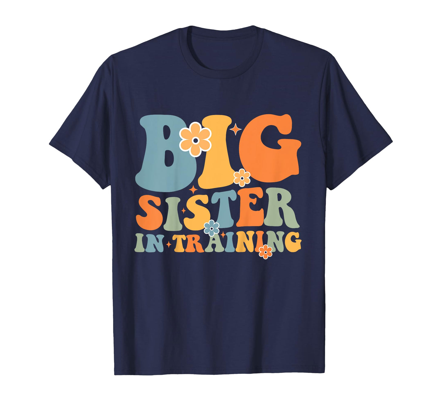Kids Big Sister In Training Retro Groovy Kids Toddler T-Shirt