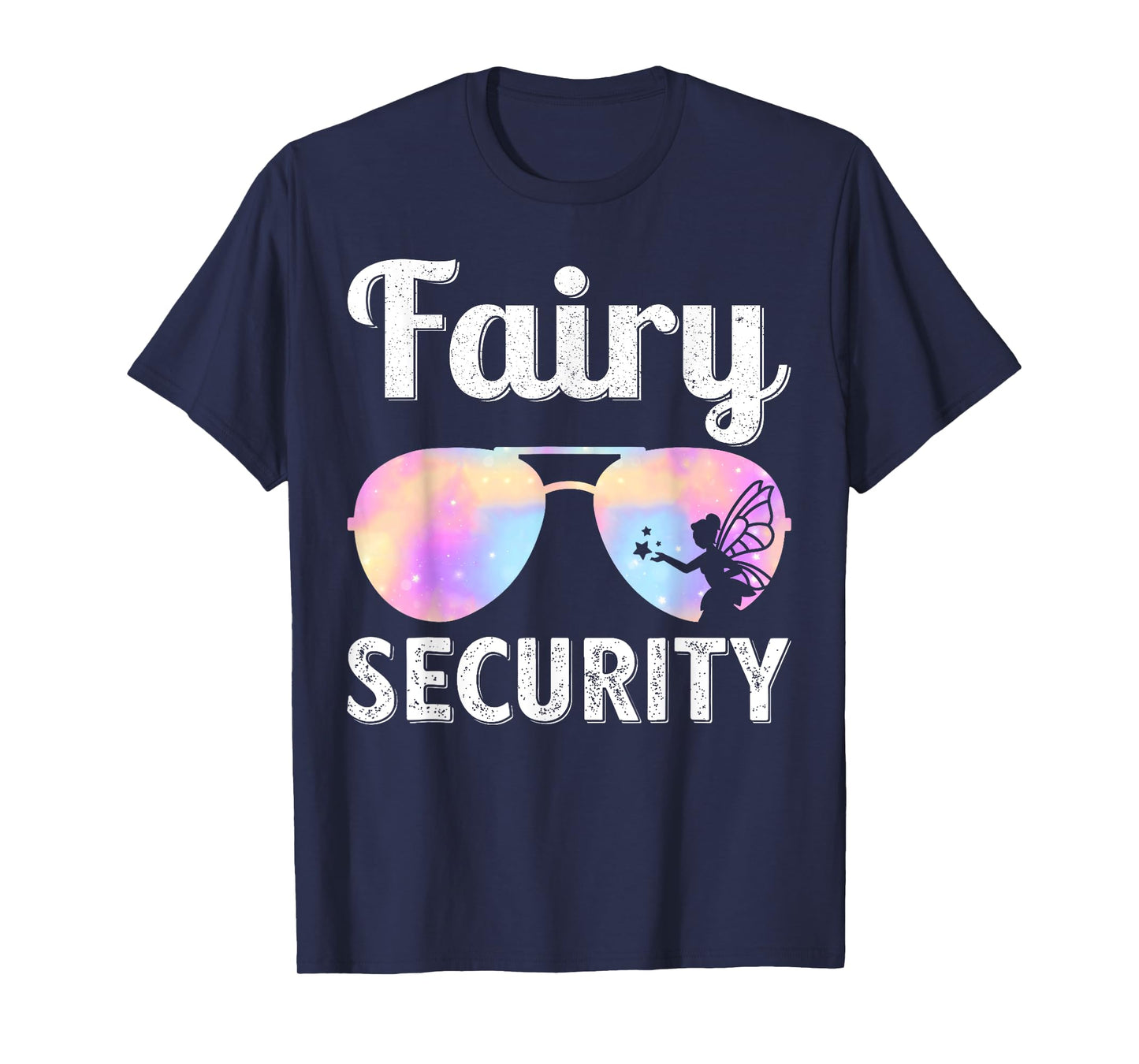 Fairy Security Birthday Family Halloween Costume Dad Mom T-Shirt