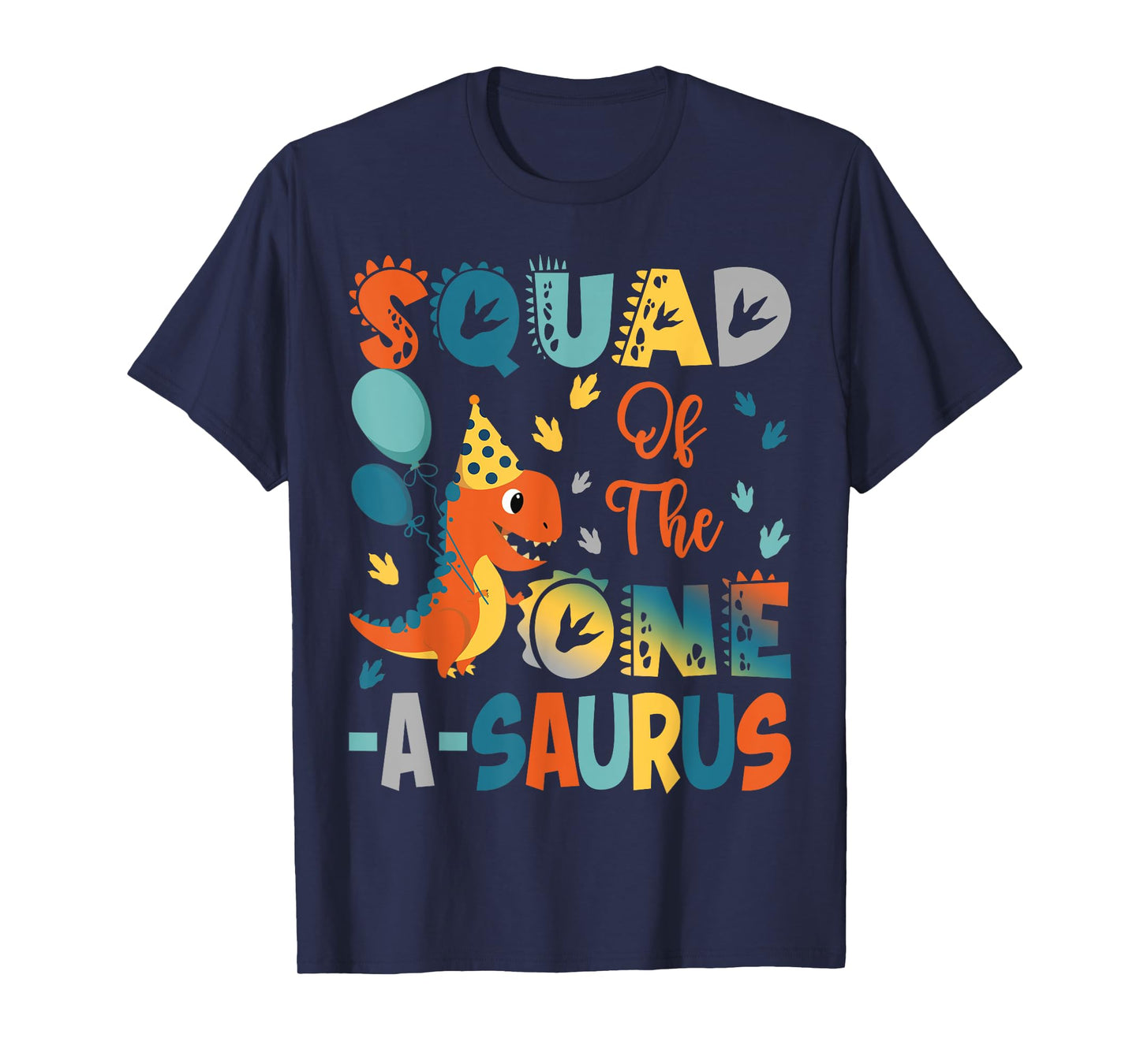 Squad Of The One-A-Saurus 2Nd Birthday Dinosaur Party T-Shirt