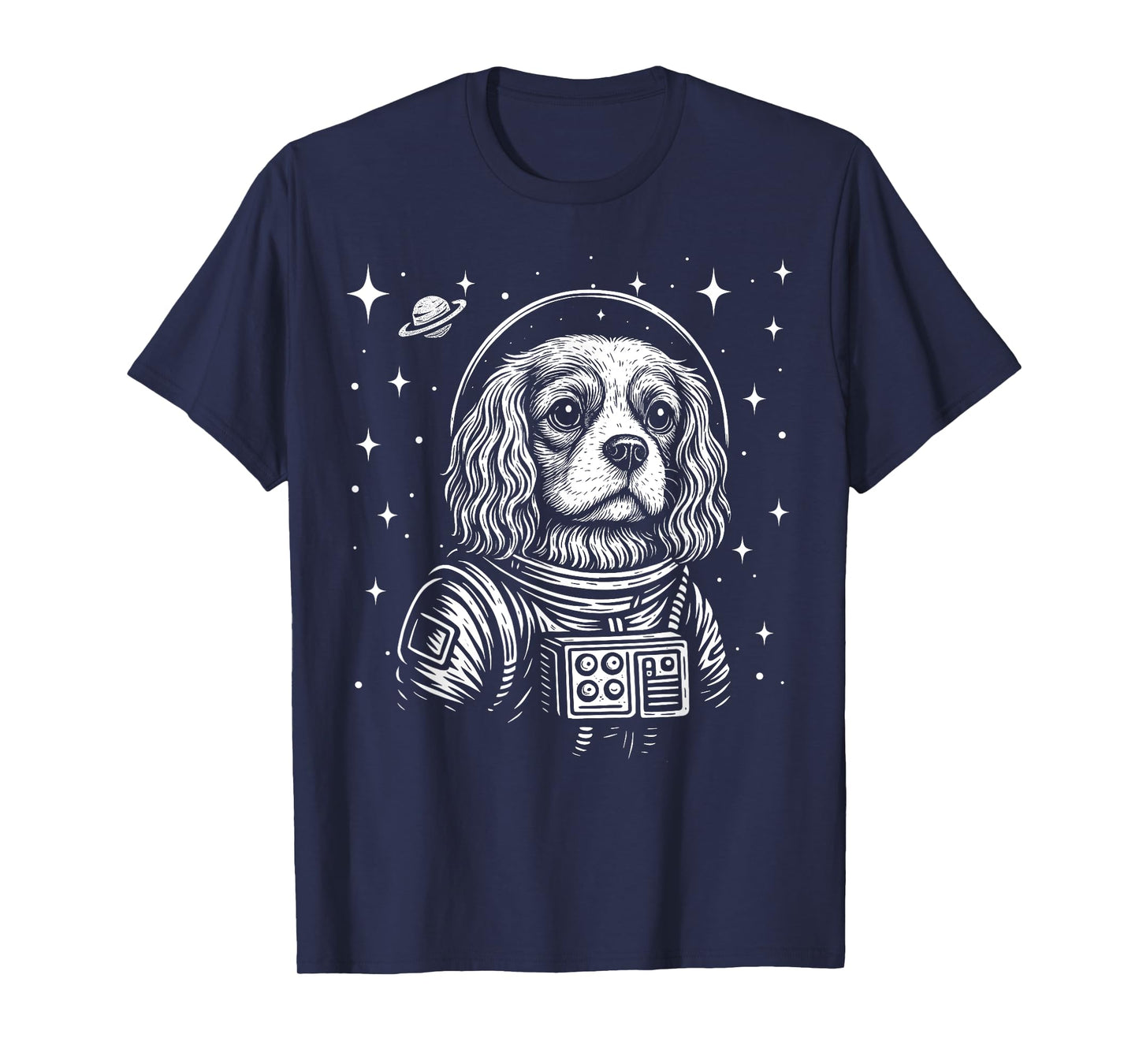 Astronaut Cavalier King Charles Spaniel Space Galaxy Dog T-Shirt
