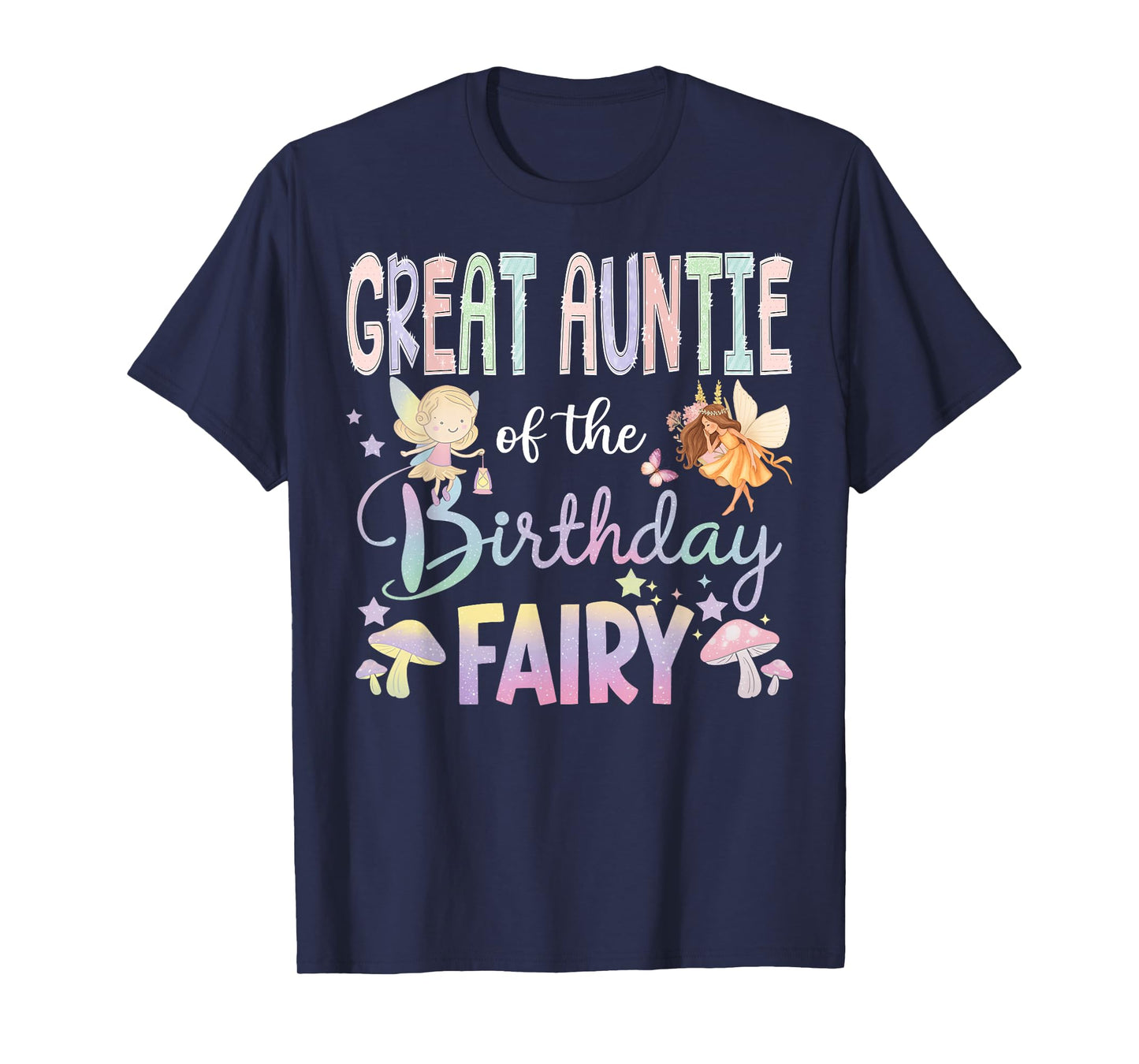 Great Auntie Of The Birthday Fairy Little Girl Magical T-Shirt