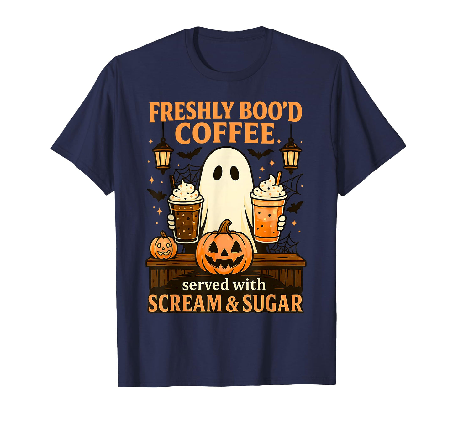 Freshly Boo’d with Scream Sugar Pumpkin Spice Halloween T-Shirt