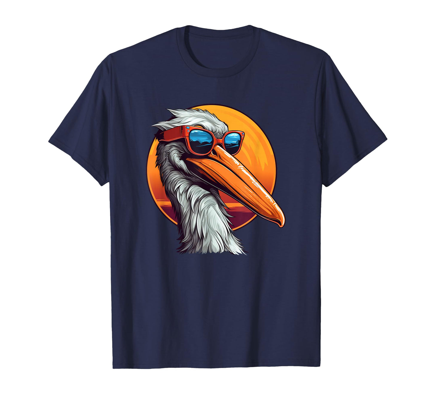 Funny Pelican with Sunglasses for Seabirds Lovers T-Shirt