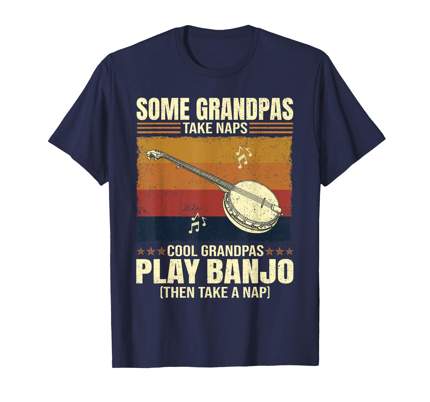 Some Grandpas Take Naps Cool Grandpas Play Banjo T-Shirt