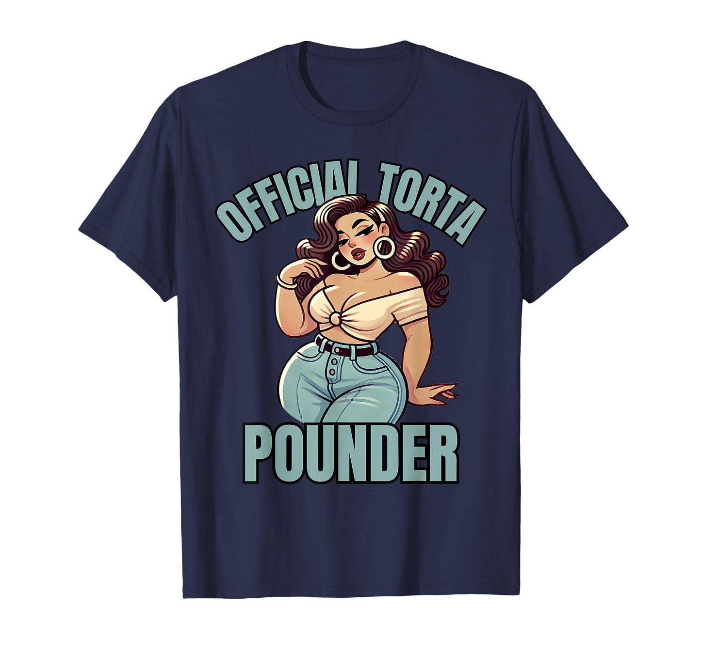 Mexican Latino Car Show Cholo Torta Pounder Latina Pinup T-Shirt