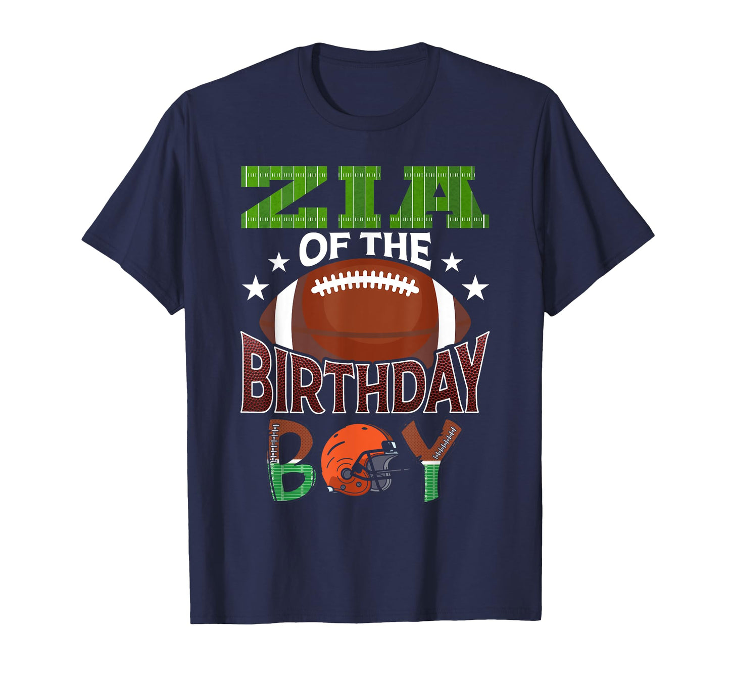 Zia of The Birthday Boy Football Party Family Matching T-Shirt