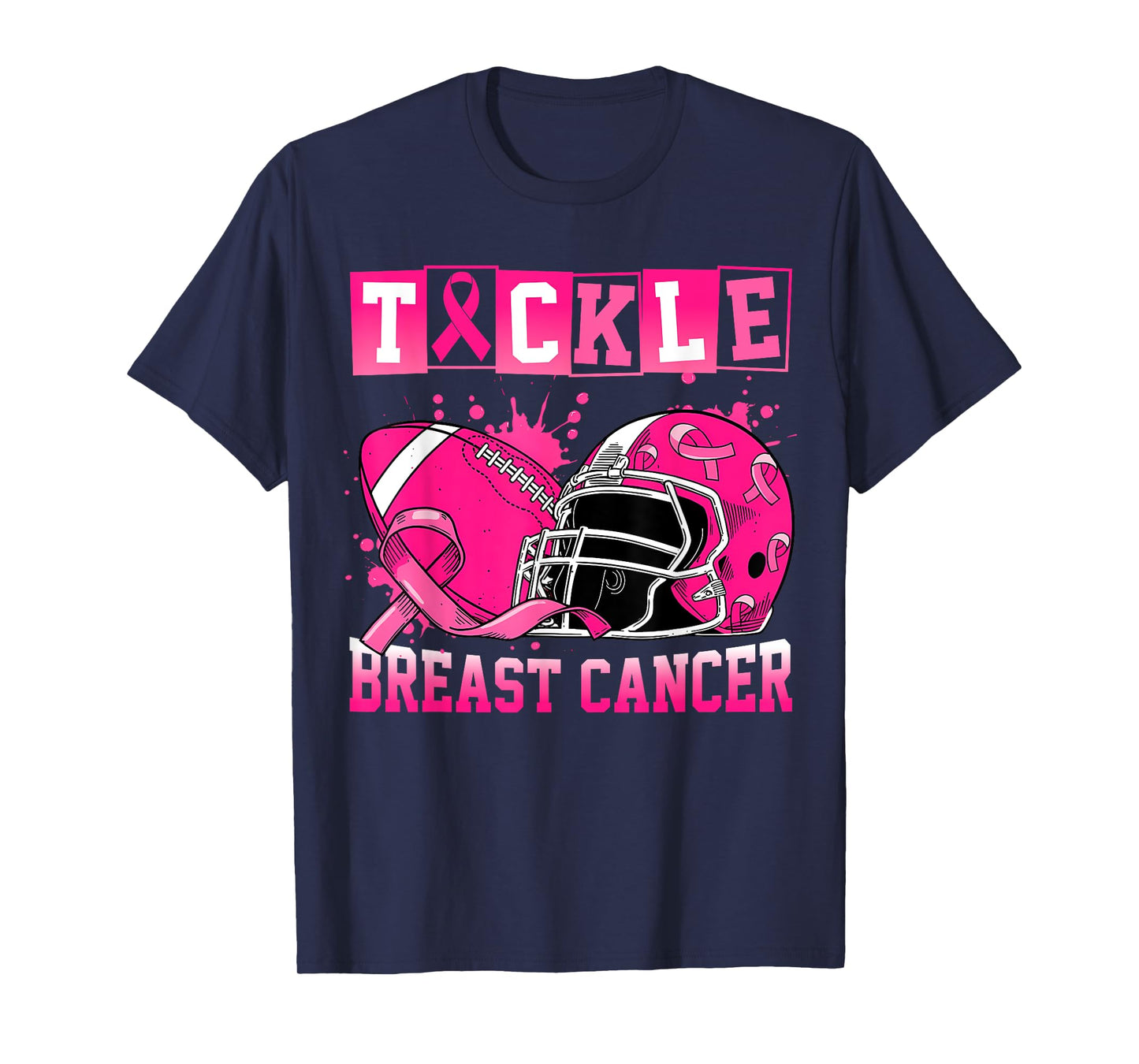Tackle Breast Cancer Awareness American Football Men Women T-Shirt