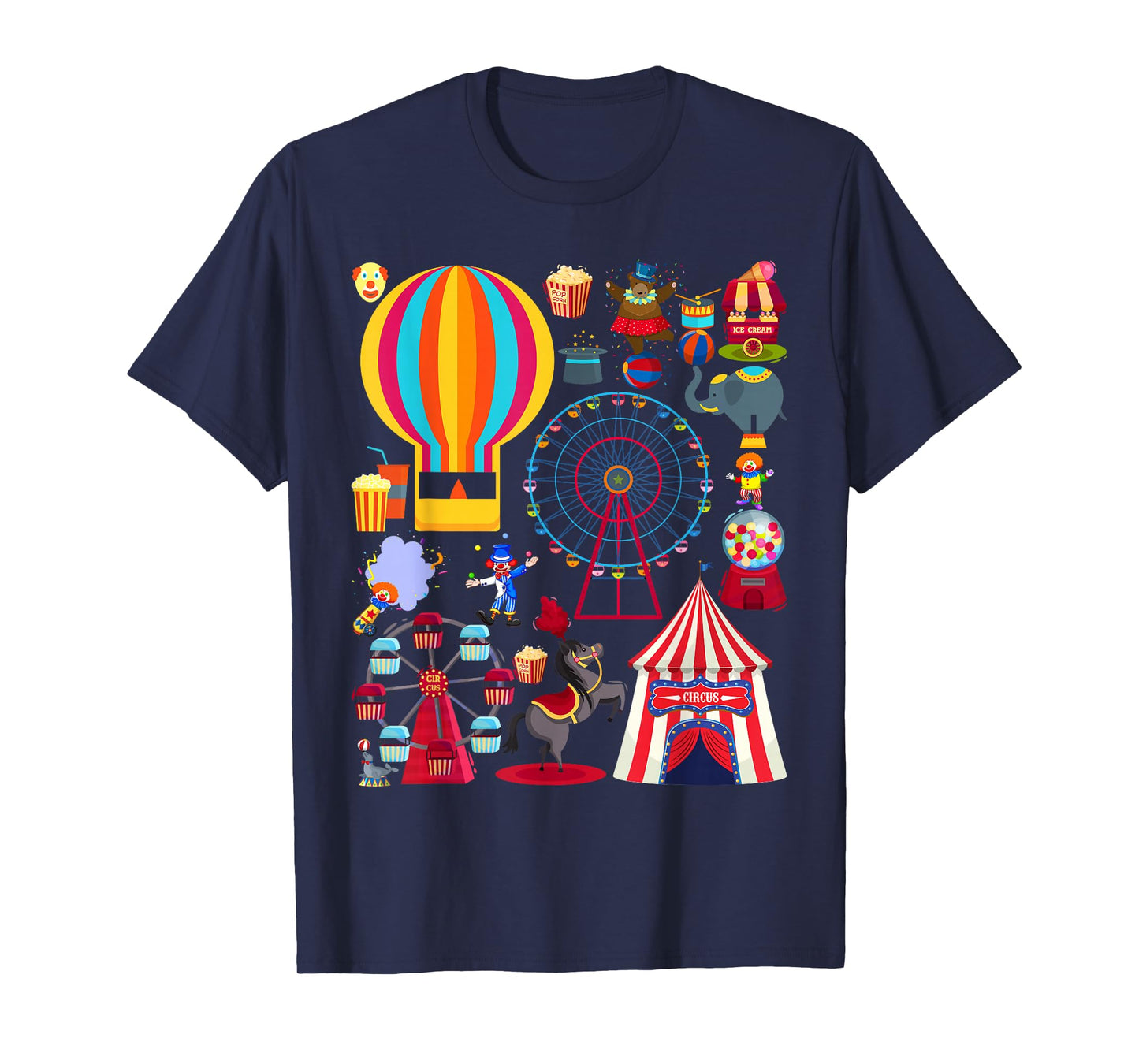 Circus Love Heart Ringmaster Party Circus Men Women Kids Boy T-Shirt