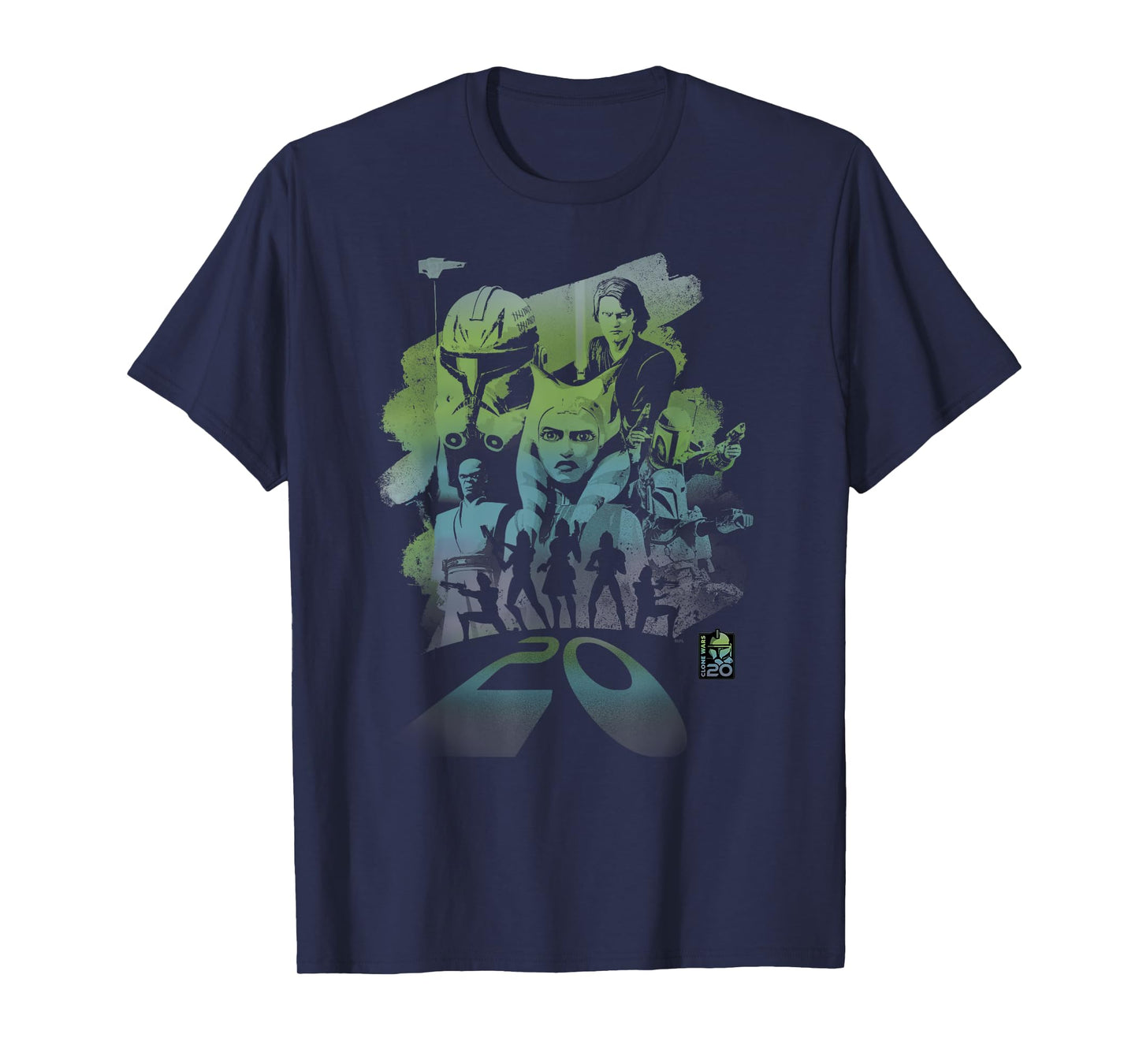 Star Wars Clone Wars 20th Anniversary Ahsoka and Captain Rex T-Shirt