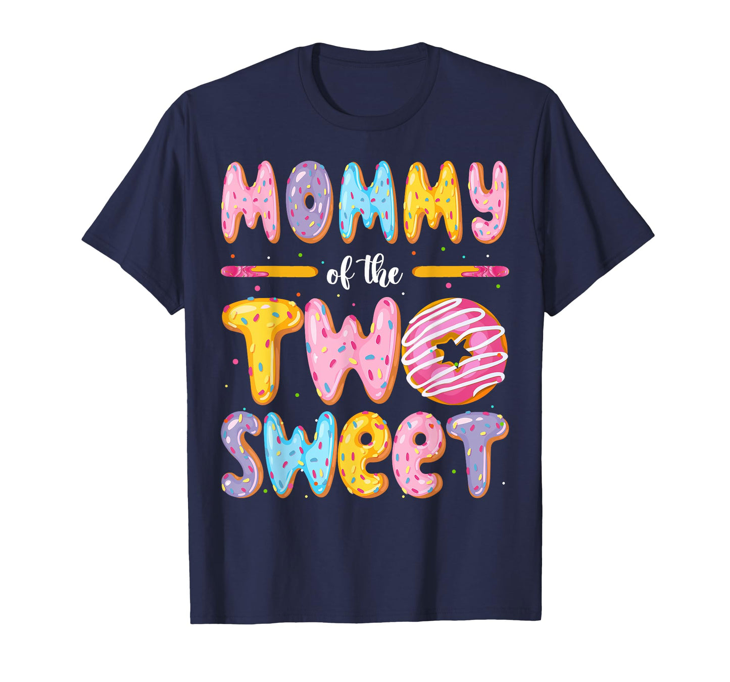 Mommy Of The Two Sweet Donut 2Nd Birthday Boy Girl T-Shirt