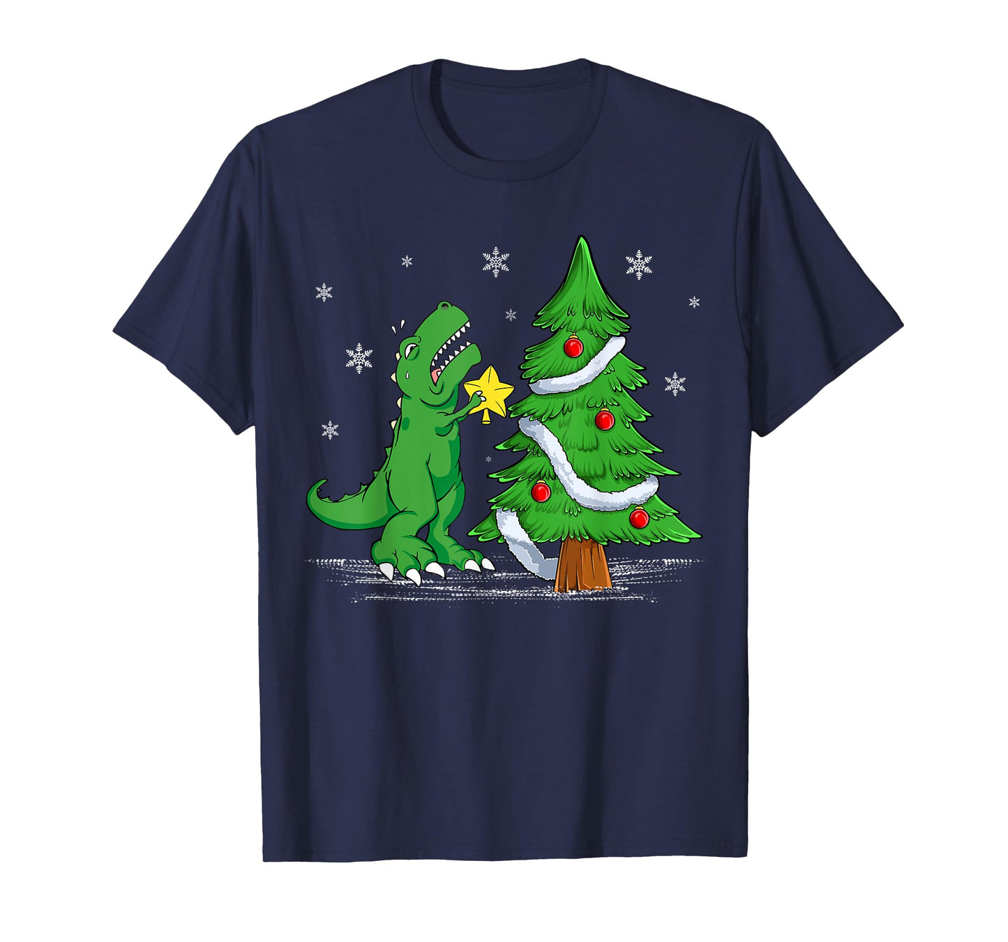 Funny Struggle Is Real Dinosaur T-Rex Dino Christmas Tree T-Shirt