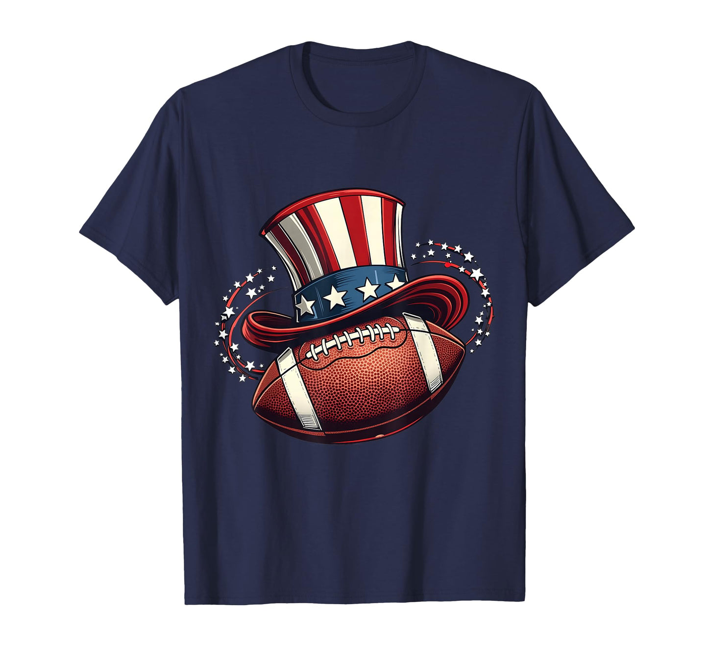 4th of July Football Patriotic Player Men Boys Youth Kids T-Shirt
