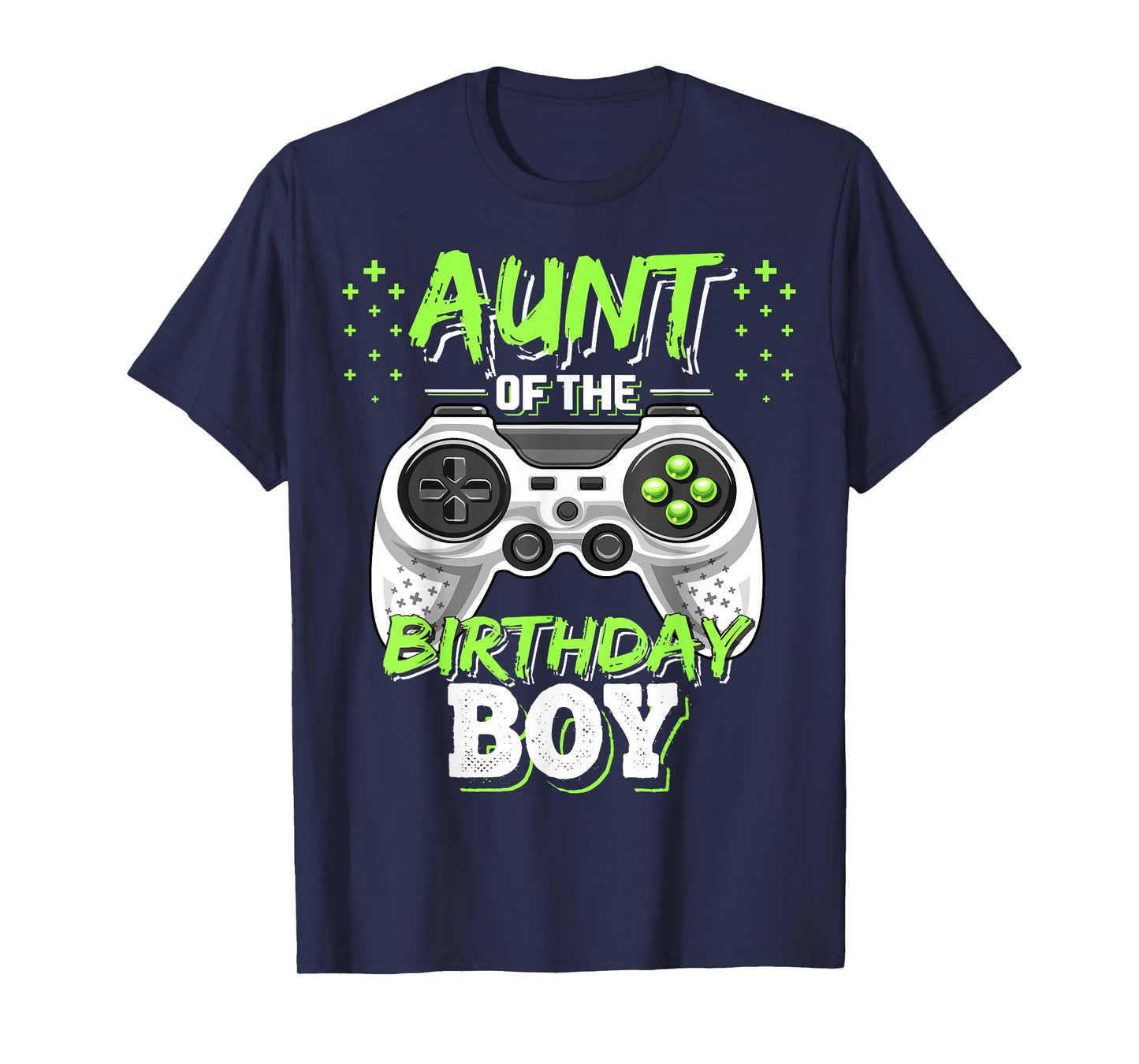 Aunt of the Birthday Boy Matching Video Game Birthday Gift T-Shirt