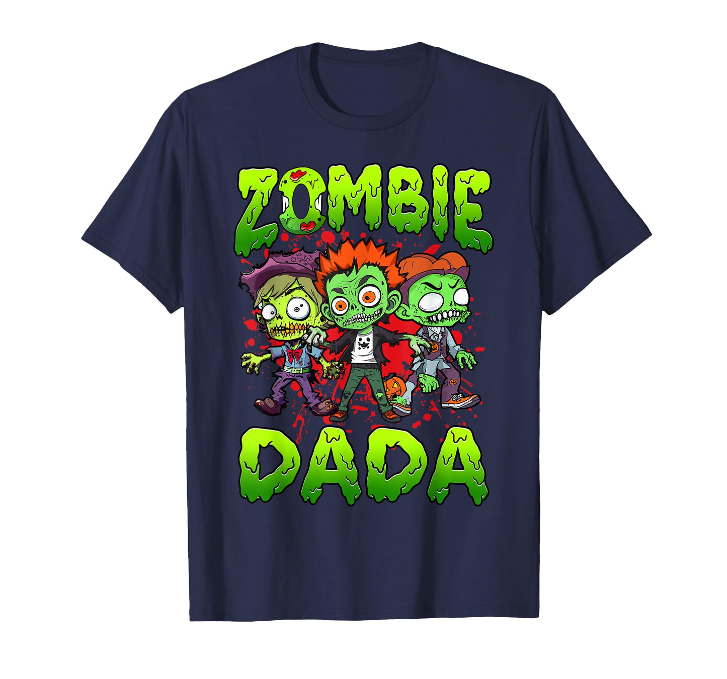 Zombie Dada Halloween Costume Family Matching T-Shirt