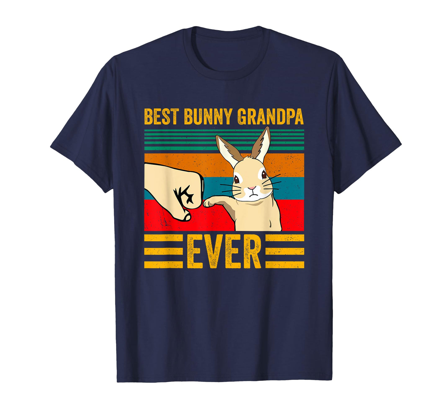 Best Bunny Grandpa Ever Rabbit Lover Father Pet Rabbit T-Shirt