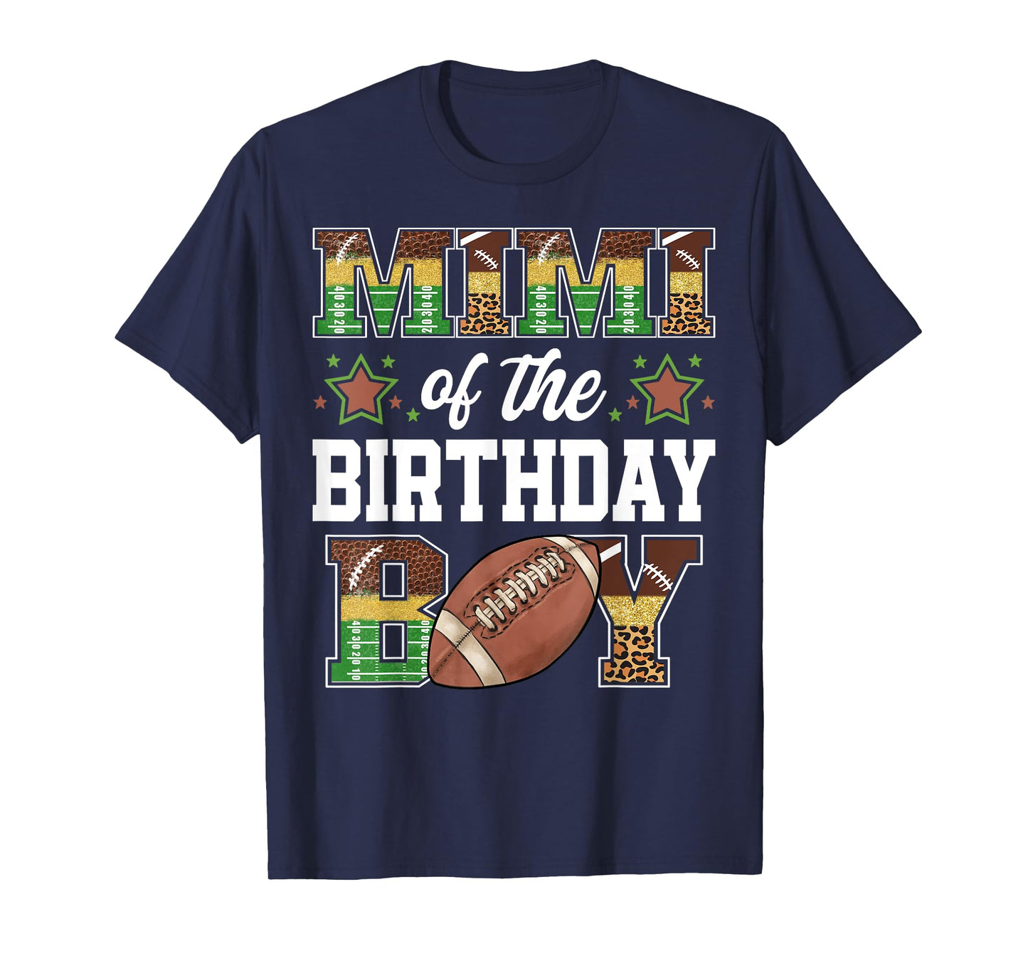 Mimi Of The Birthday Boy Football Player Family Matching T-Shirt