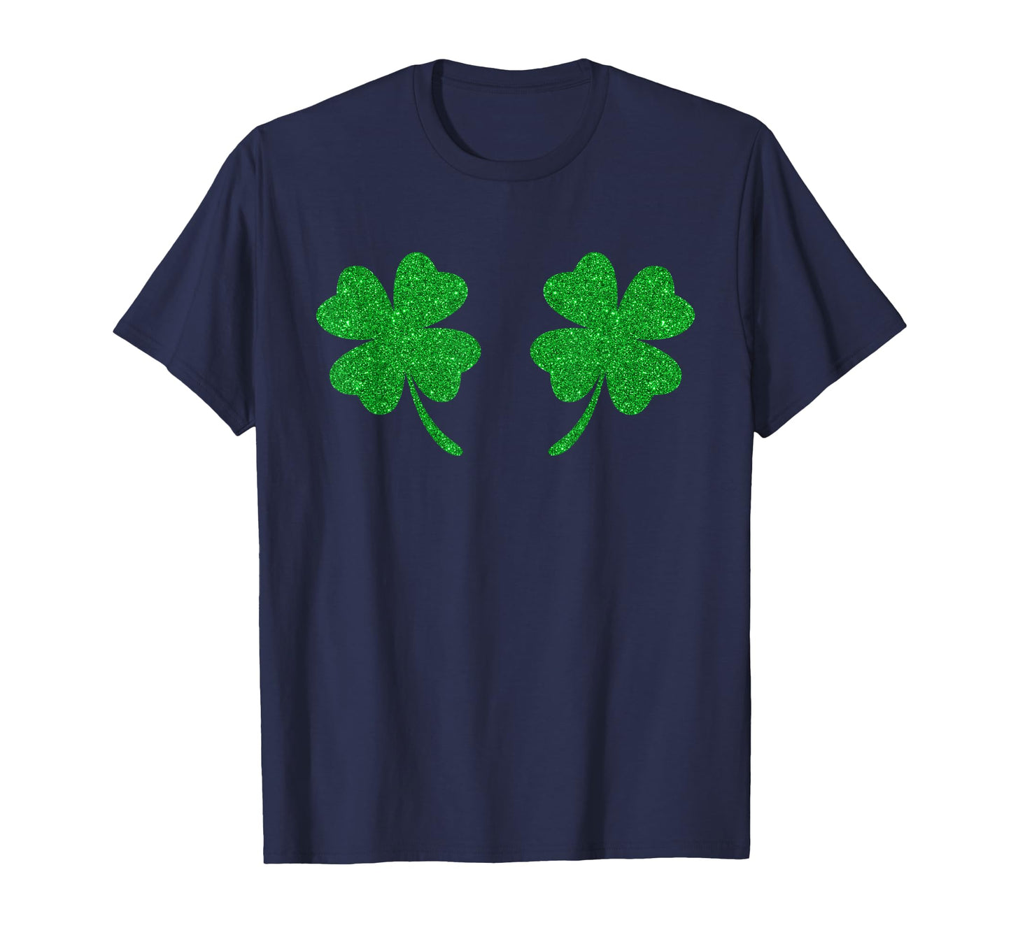 Irish Lucky Shamrock Boobs Clover St Patricks Day Women Girl T-Shirt