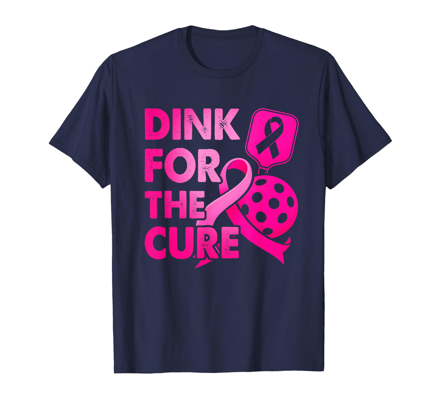Pickleball Breast Cancer Awareness Pink Dink for The Cure T-Shirt