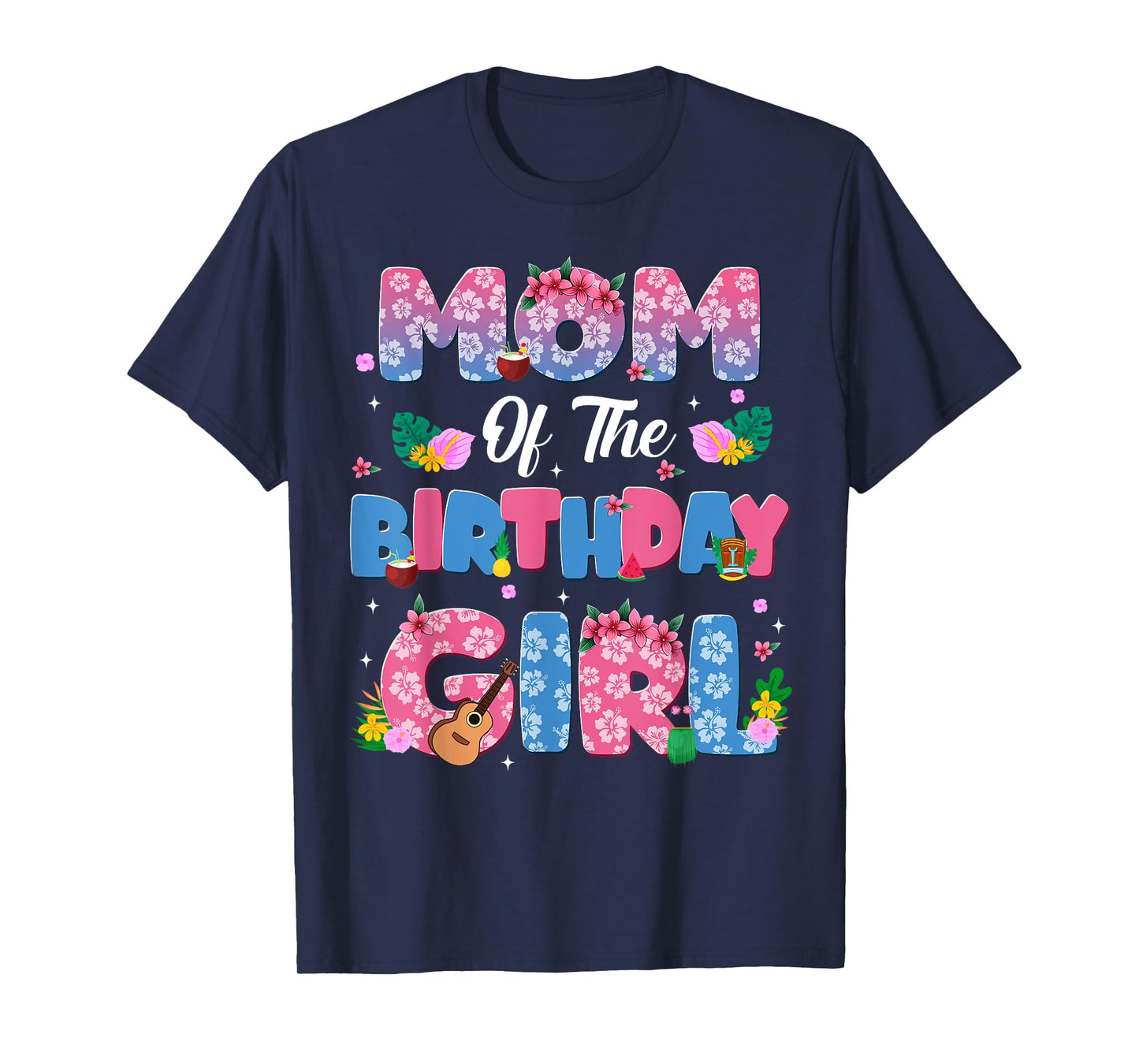 Mom And Dad Of The Birthday Girl Party Decor Family Matching T-Shirt