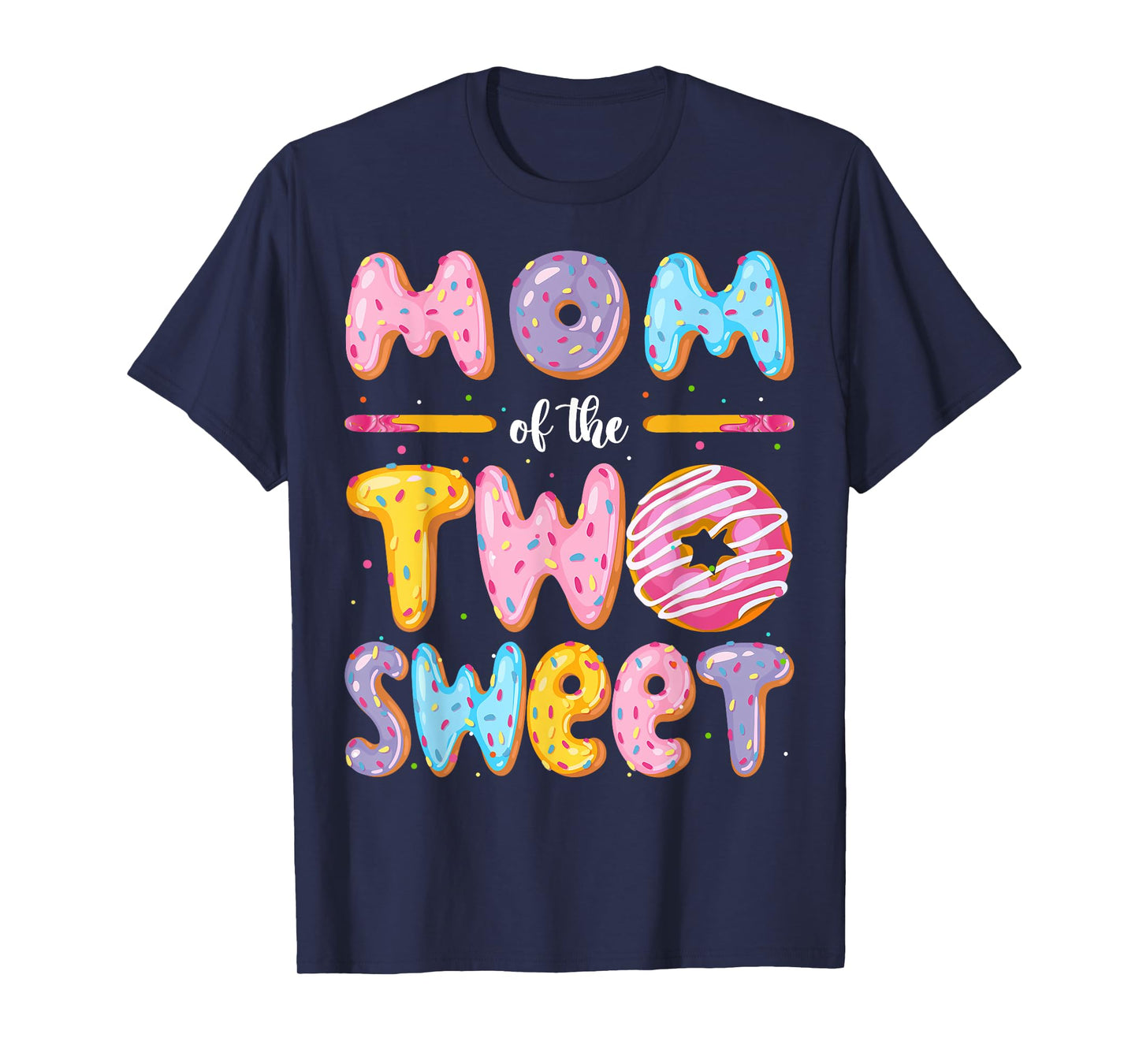 Mom Of The Two Sweet Donut 2Nd Birthday Boy Girl T-Shirt