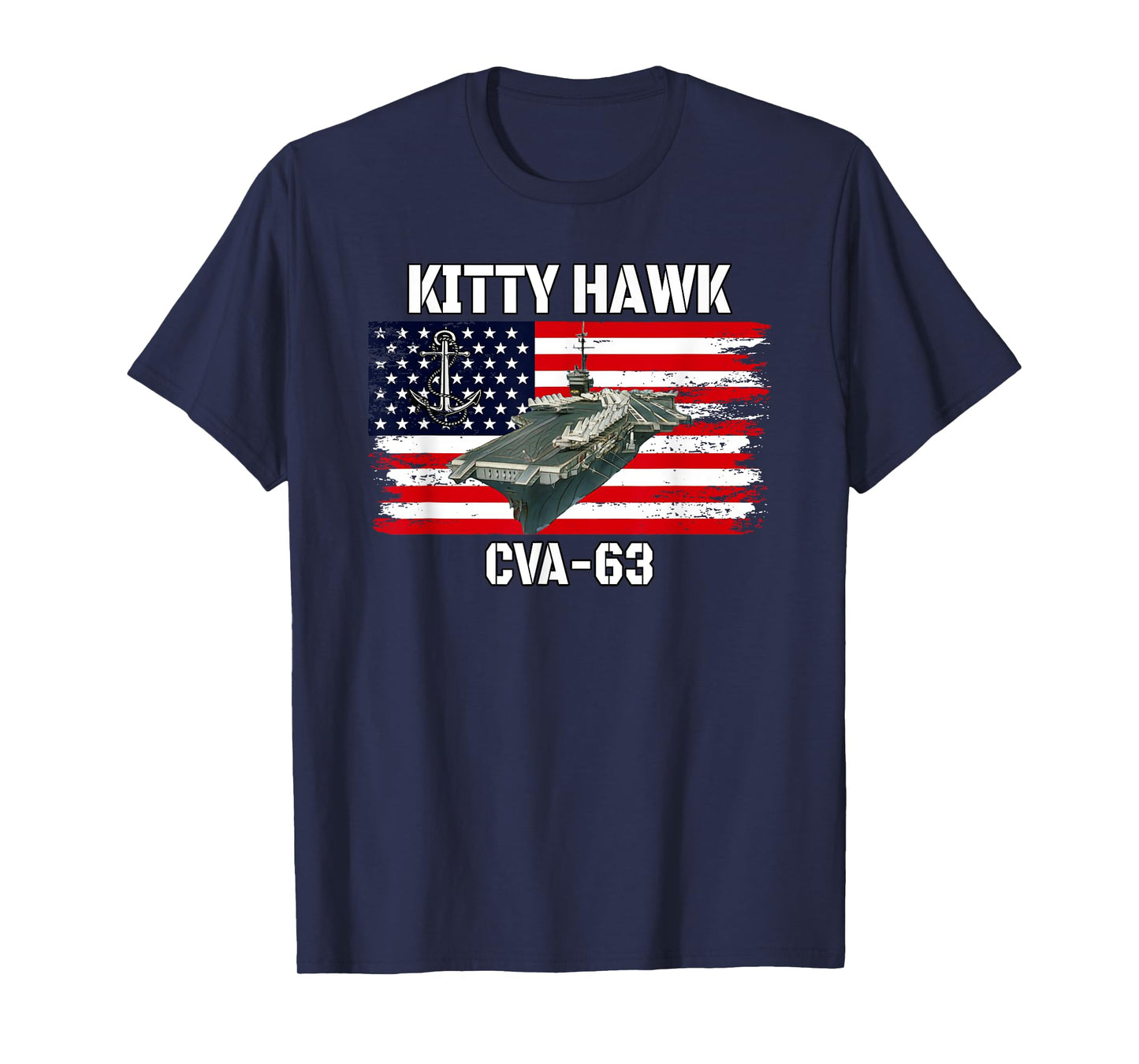 USS Kitty Hawk CVA-63 Aircraft Carrier Veterans Day Father T-Shirt