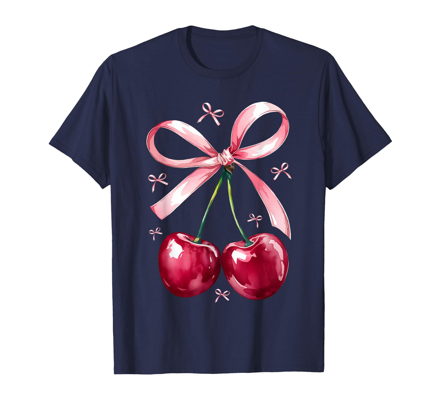 Coquette Cherry and Bow Kawaii Cherry Aesthetic Trendy T-Shirt