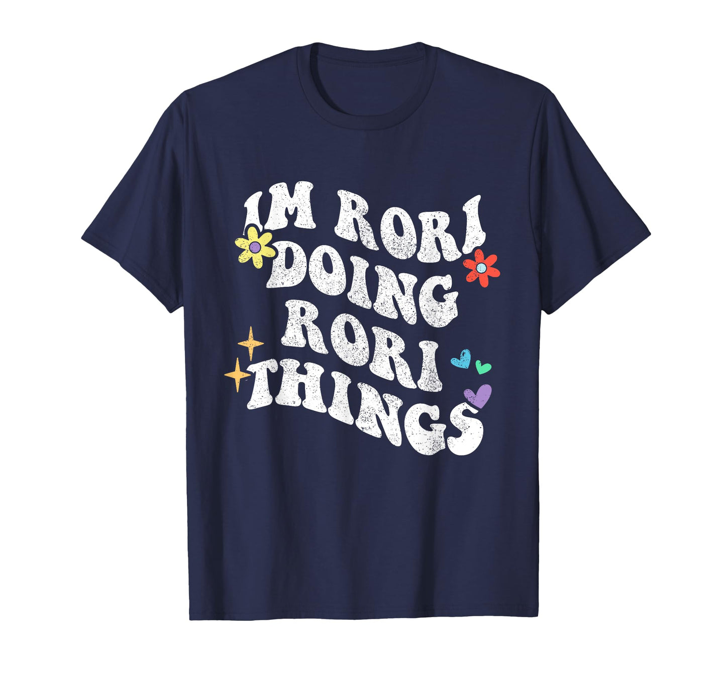 Retro Groovy Im Rori Doing Rori Things Funny Mother's Day T-Shirt