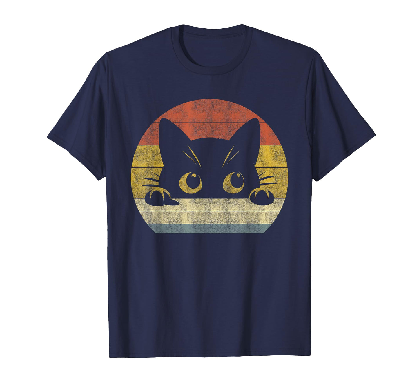 Cute Cat Shirt Retro Cat Owner Funny Cat Lovers T-Shirt for Men Women Kids