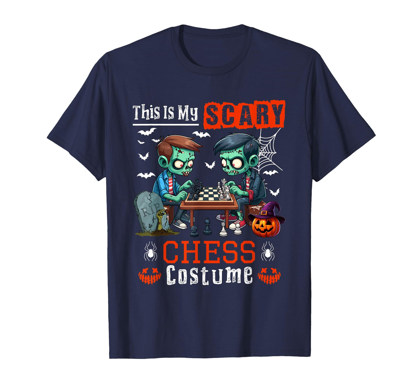 My Scary Chess Costume Horror Halloween Player Kids T-Shirt