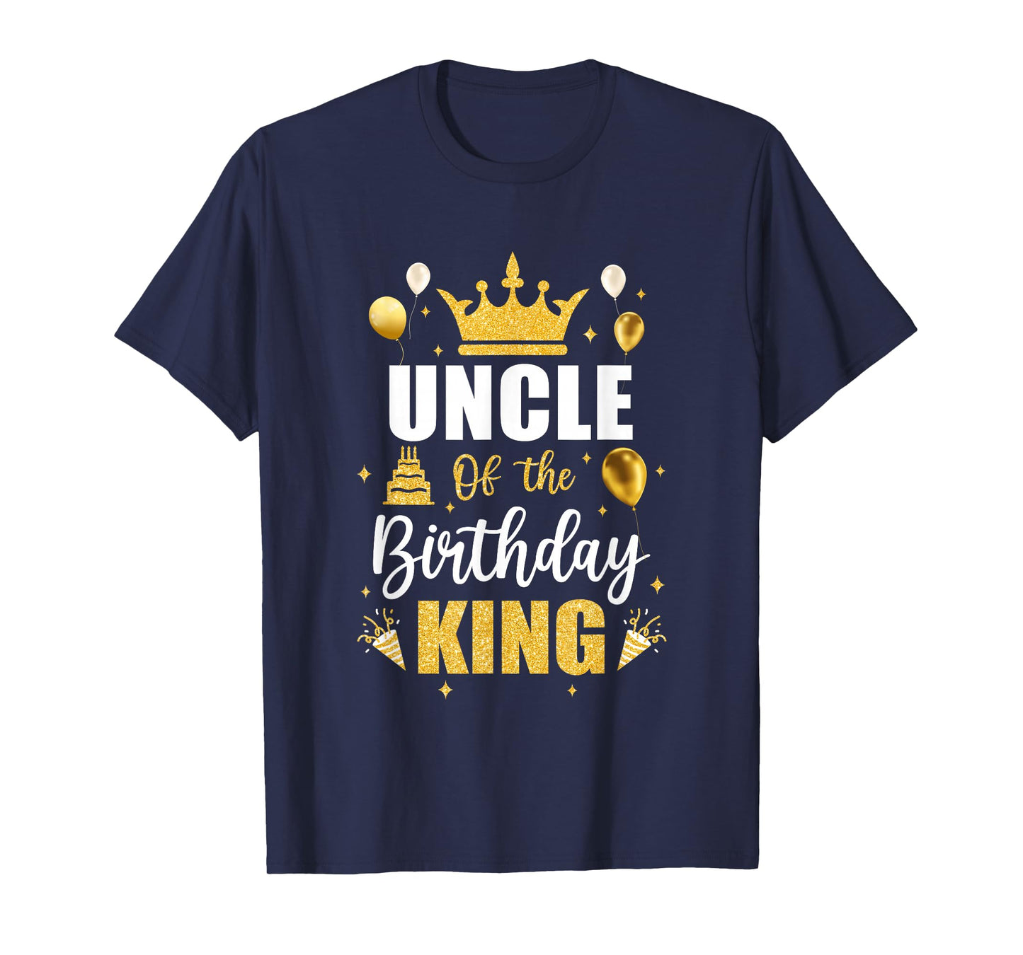 Uncle Of The Birthday King Boys Men Bday Party For Him T-Shirt