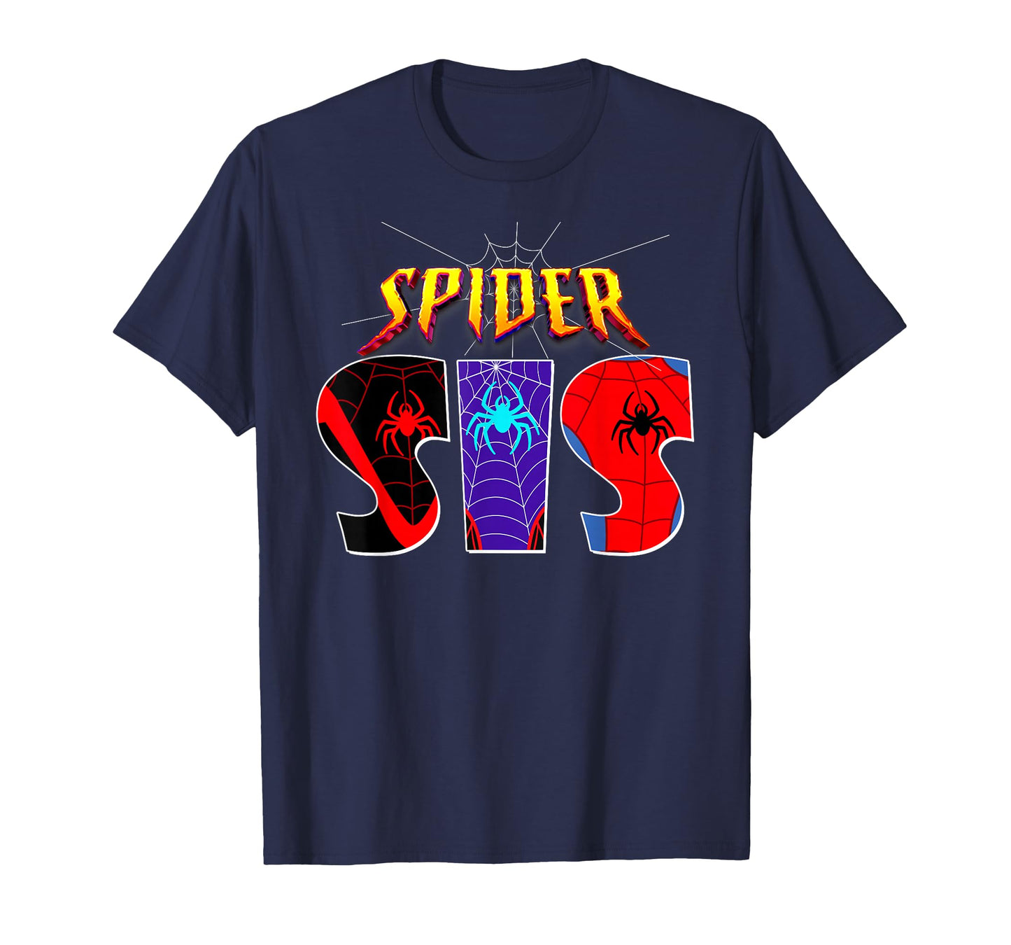 Spider SIS Sister Family Birthday Spider Halloween Costumes T-Shirt