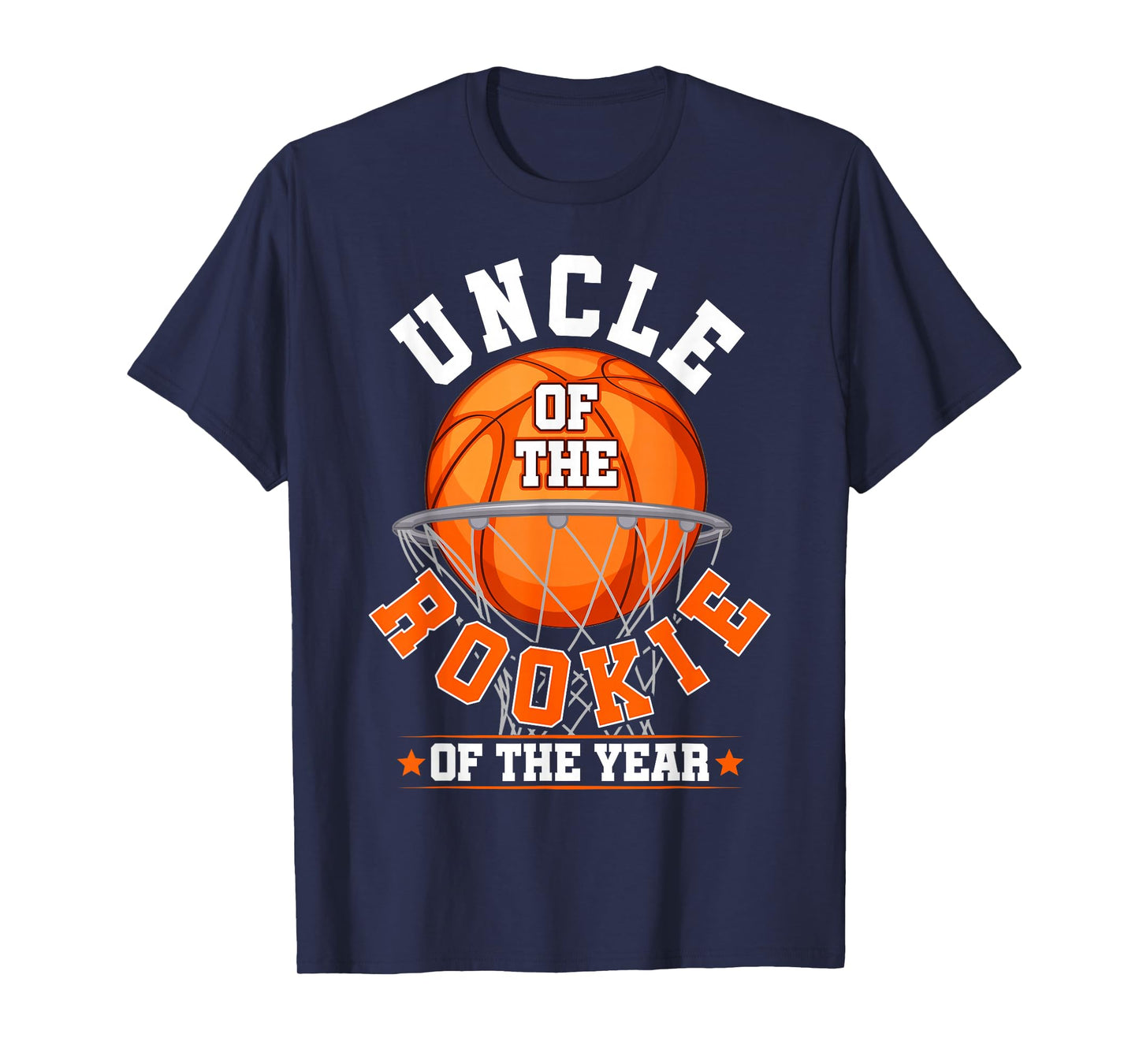 Uncle of Rookie 1st Birthday Basketball Family Matching T-Shirt