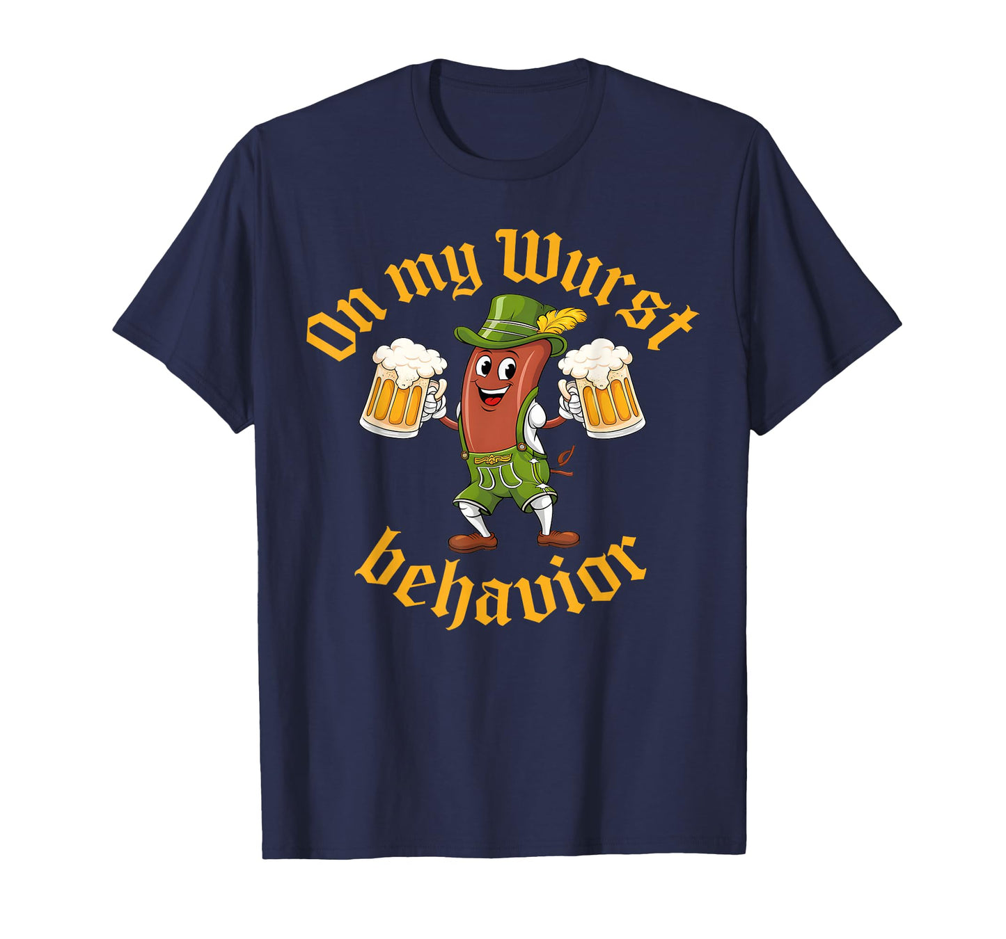 Oktoberfest Sausage Costume Funny German Beer Lover Outfit T-Shirt
