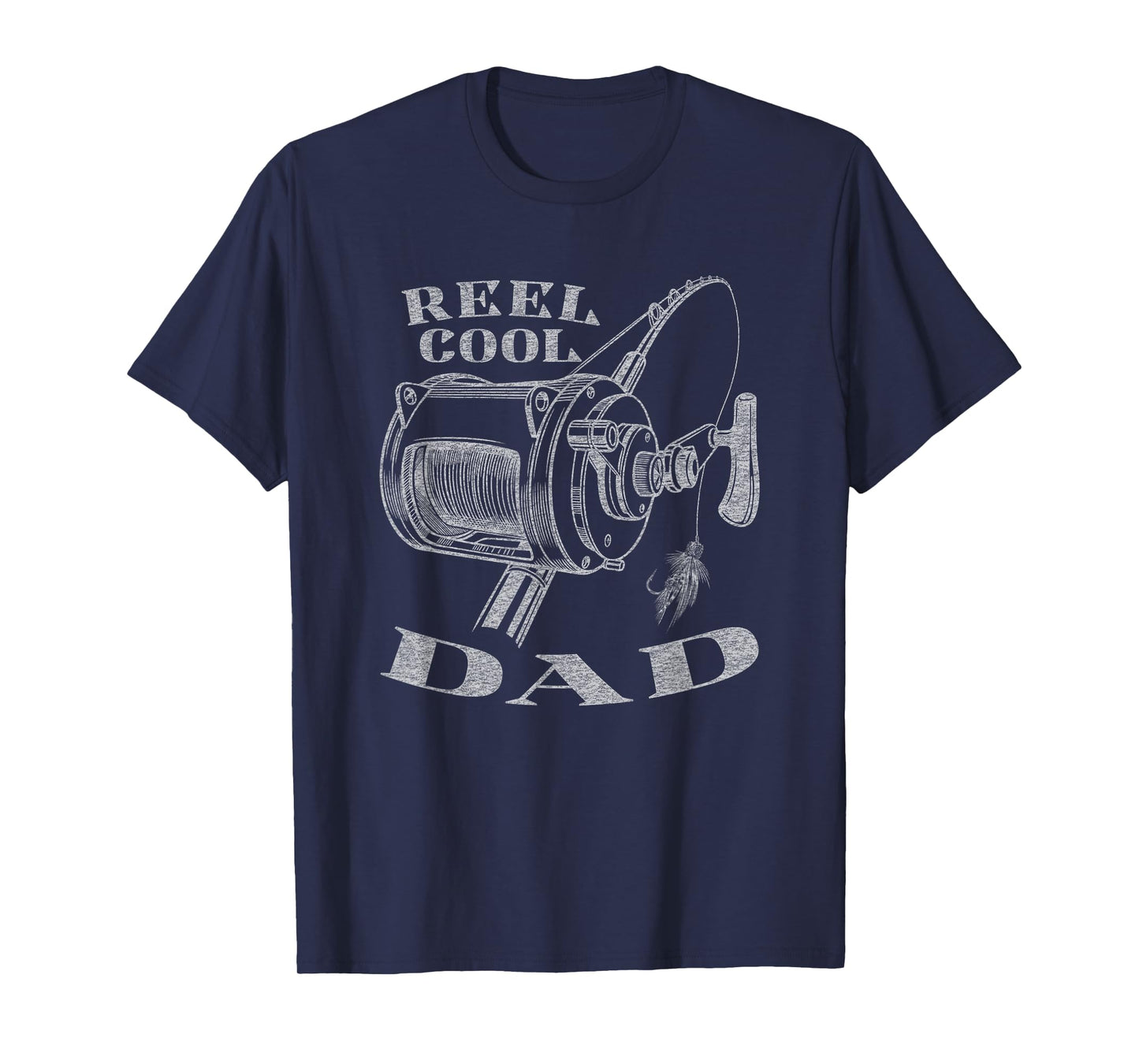 Best Dad Funny Reel Cool Dad Fishing Graphic T-Shirt