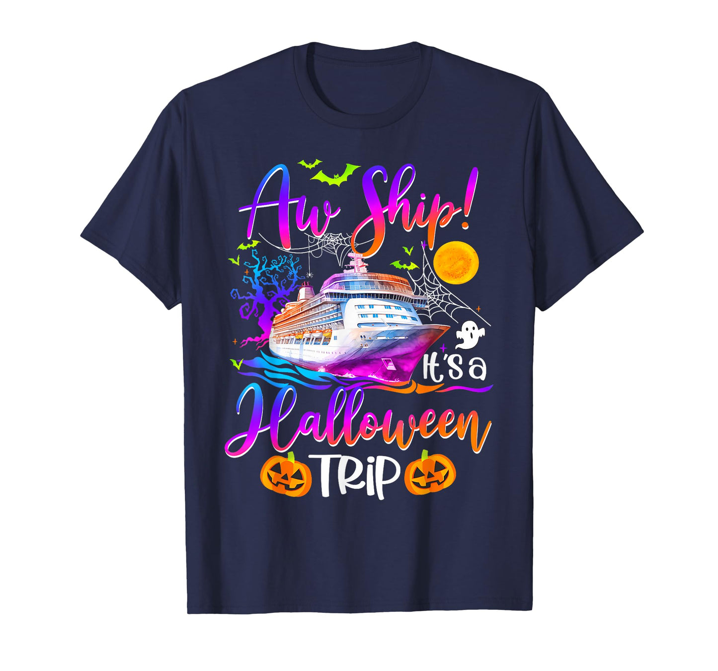 Family Halloween Cruise 2024 Pumpkin Boo Trip Matching T-Shirt