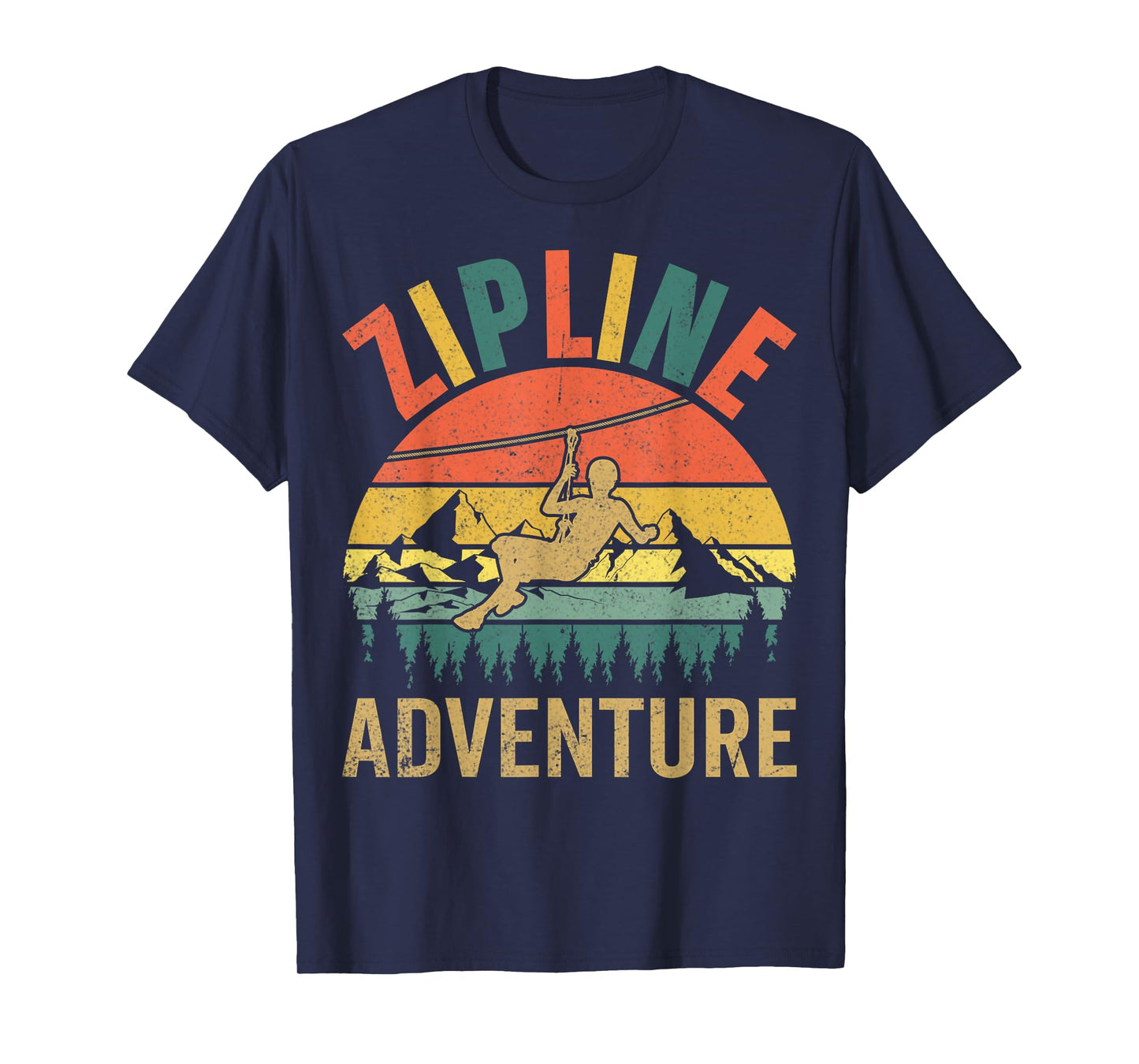 Retro Zipline Adventure - Vintage Ziplining Gifts Zipliner T-Shirt