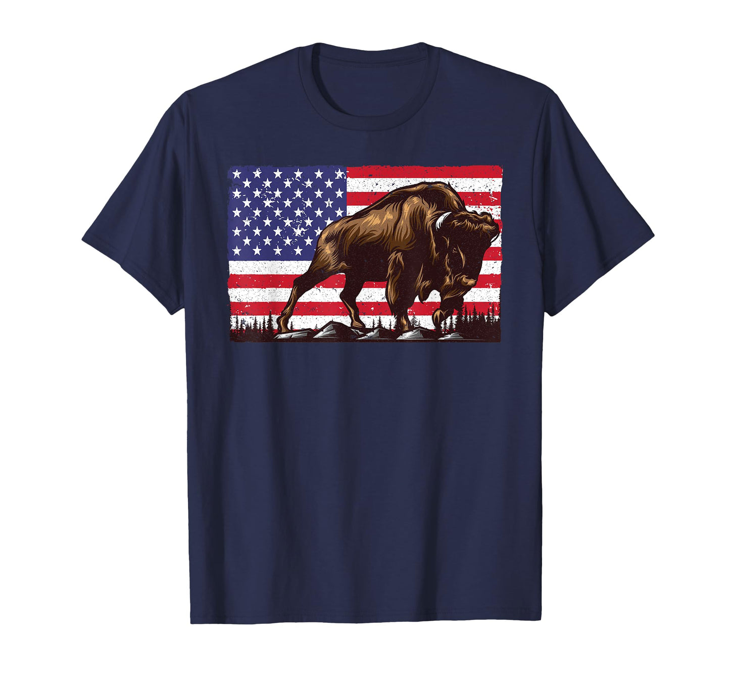 Cool Bison Design For Men Women Kids Buffalo Bison Lovers T-Shirt