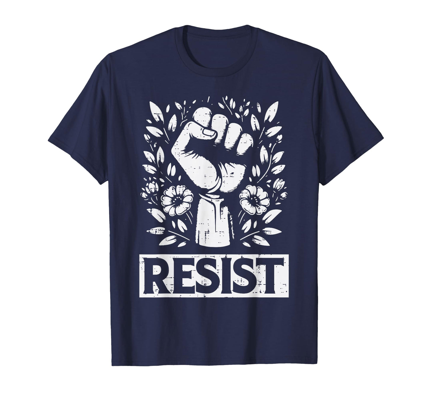 Resist Solidarity Fist Flower Protest Equality Women Men Kid T-Shirt