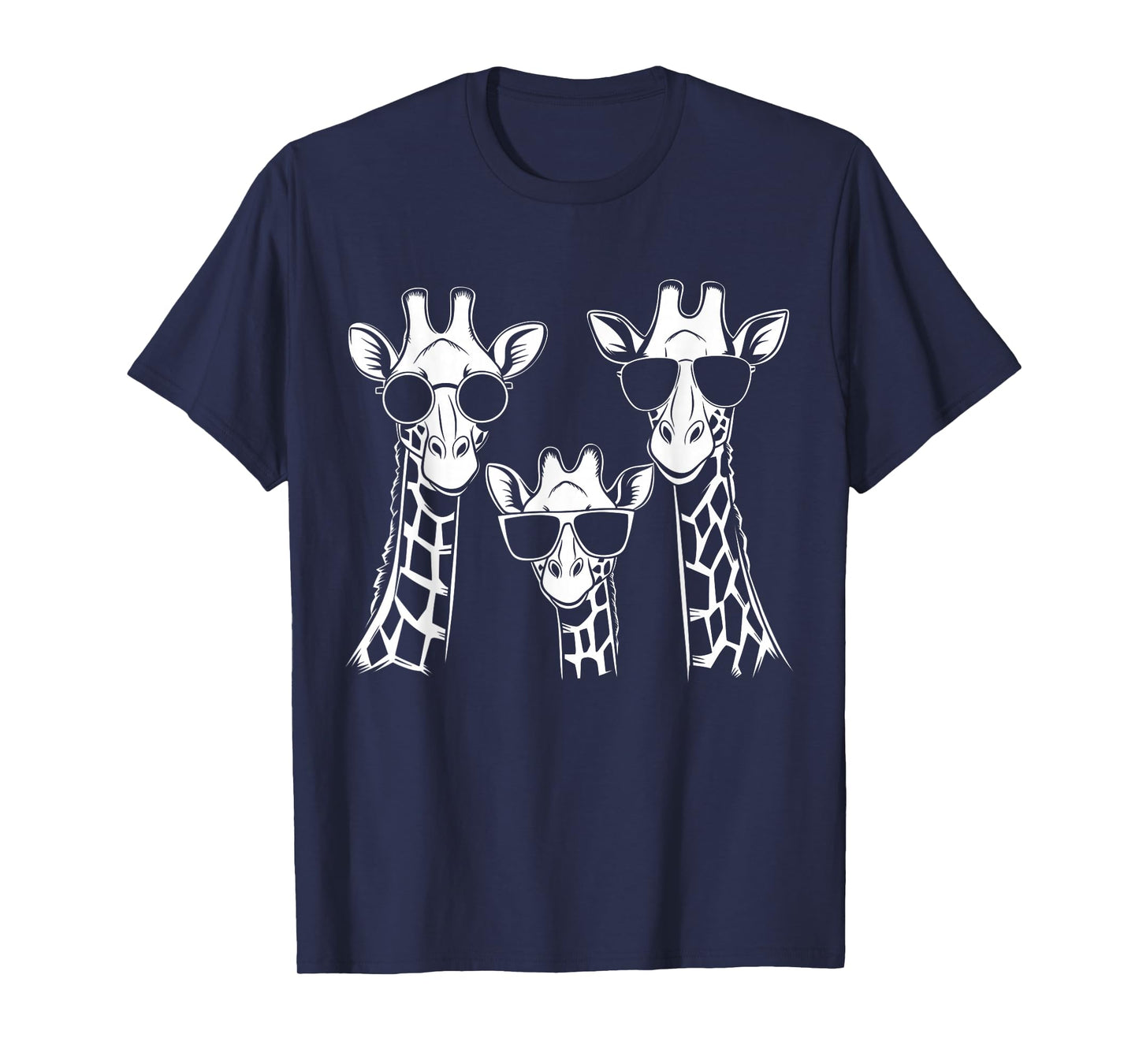 Giraffes Family With Sunglasses - Giraffe T-Shirt