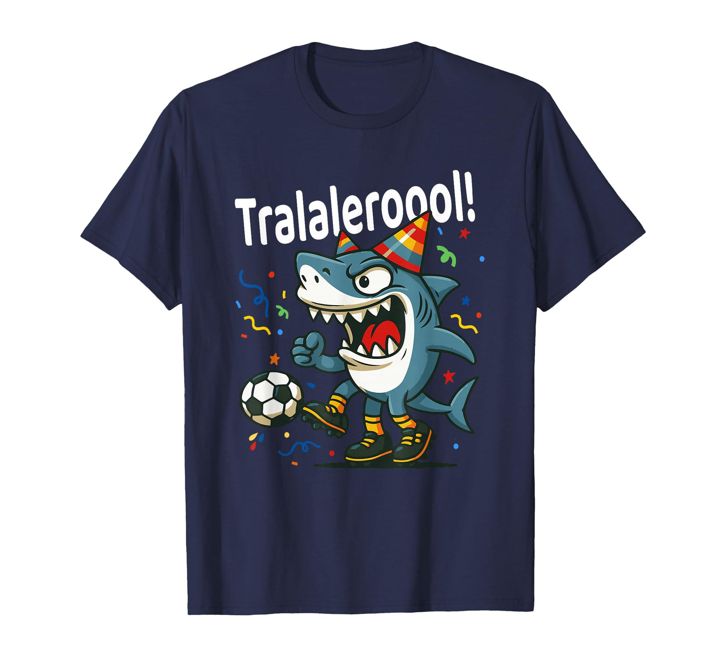 Tralalero Tralala Italian Brainrot Boys Soccer Birthday Meme T-Shirt
