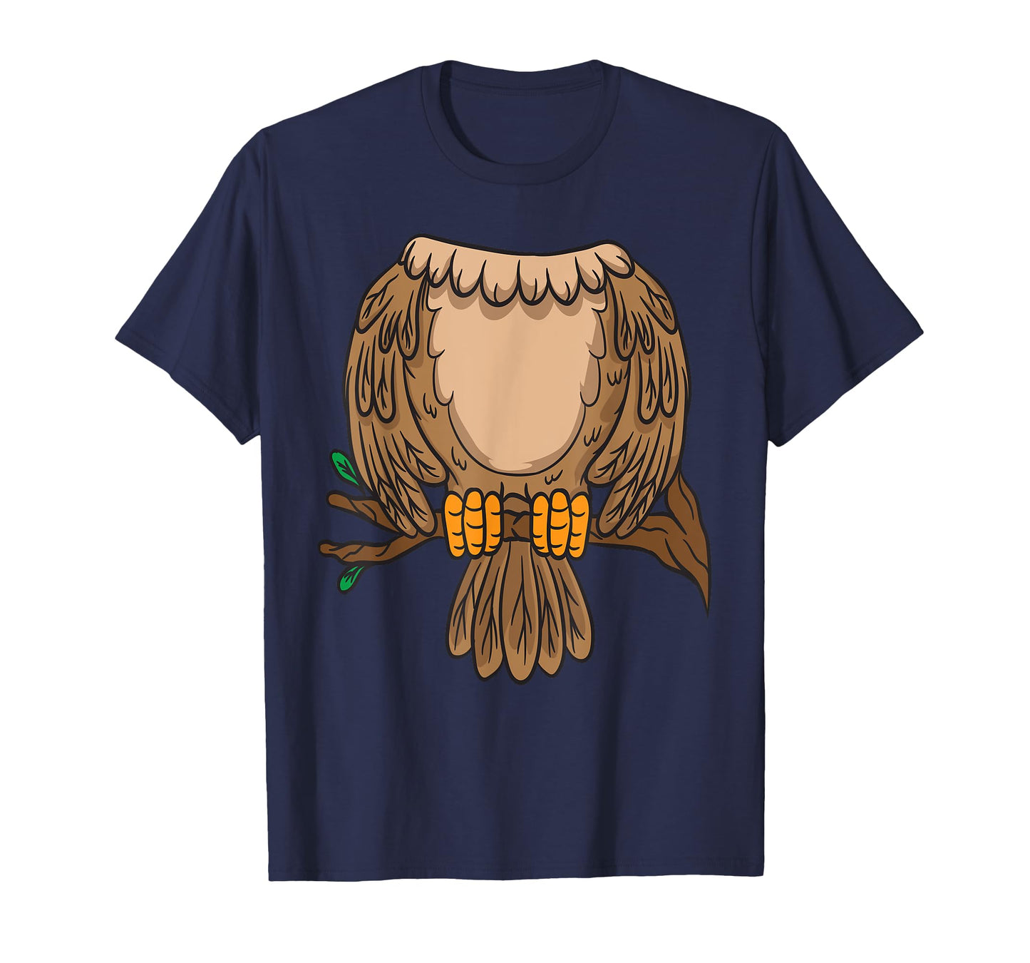 Funny Headless Owl Halloween Night Bird Costume Easy Outfit T-Shirt
