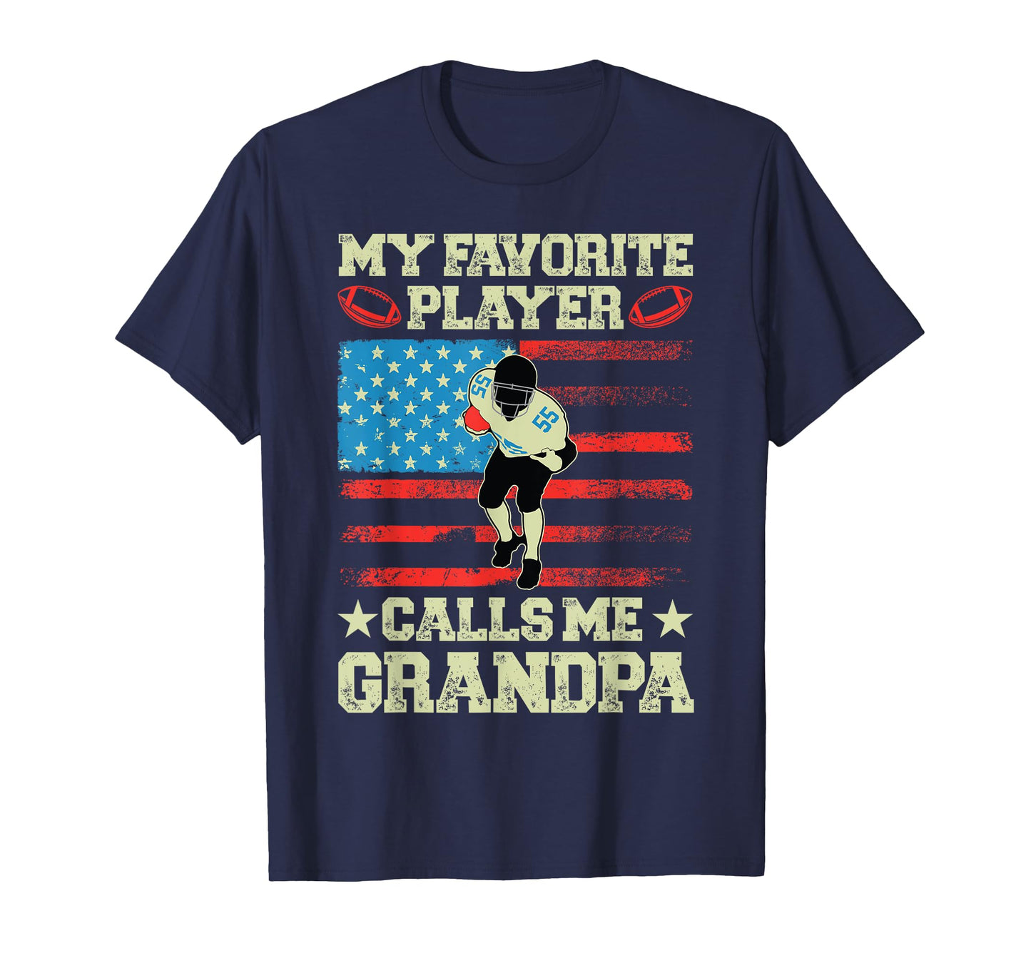 Football Grandpa T-Shirt